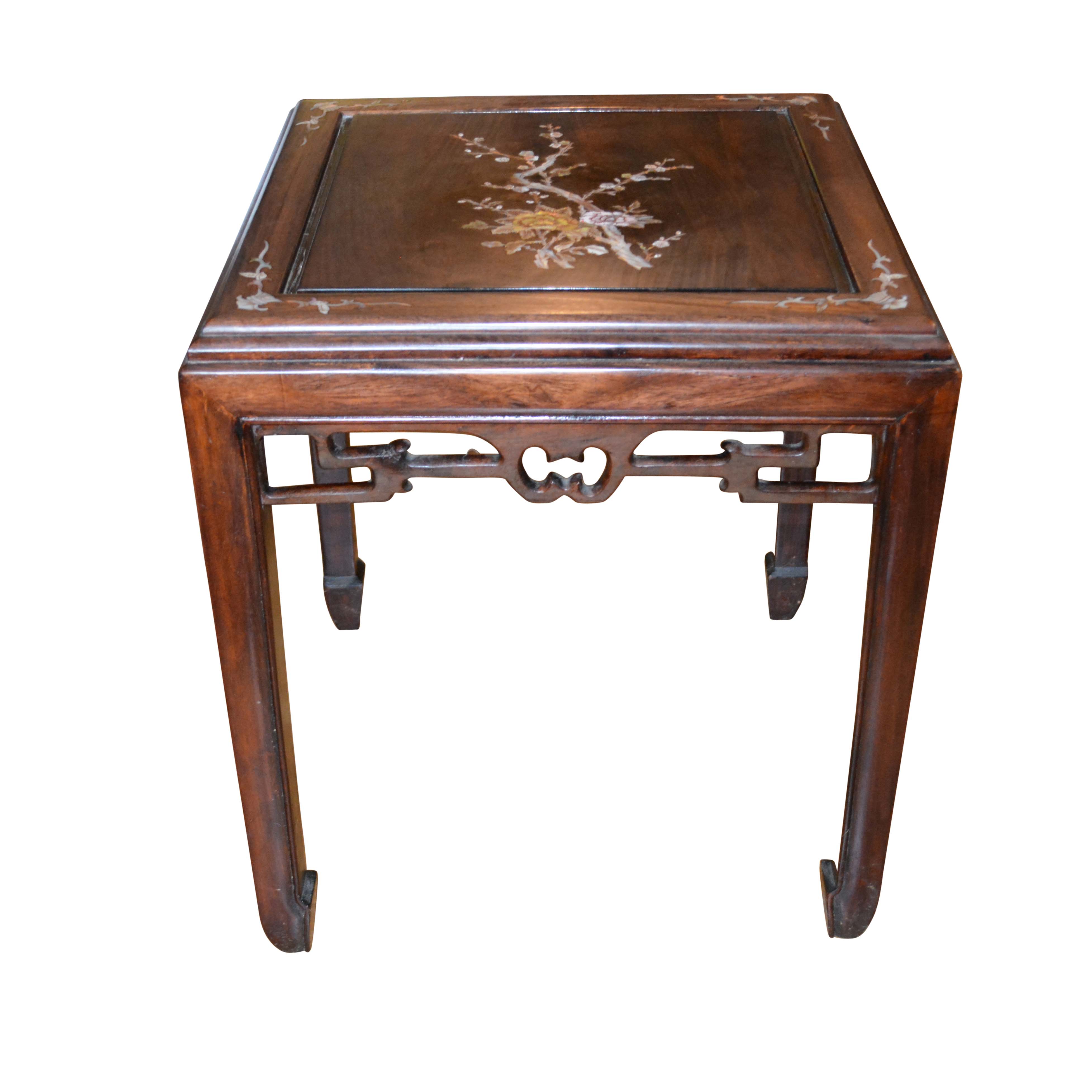 Chinese Side Table with Mother of Pearl Inlay