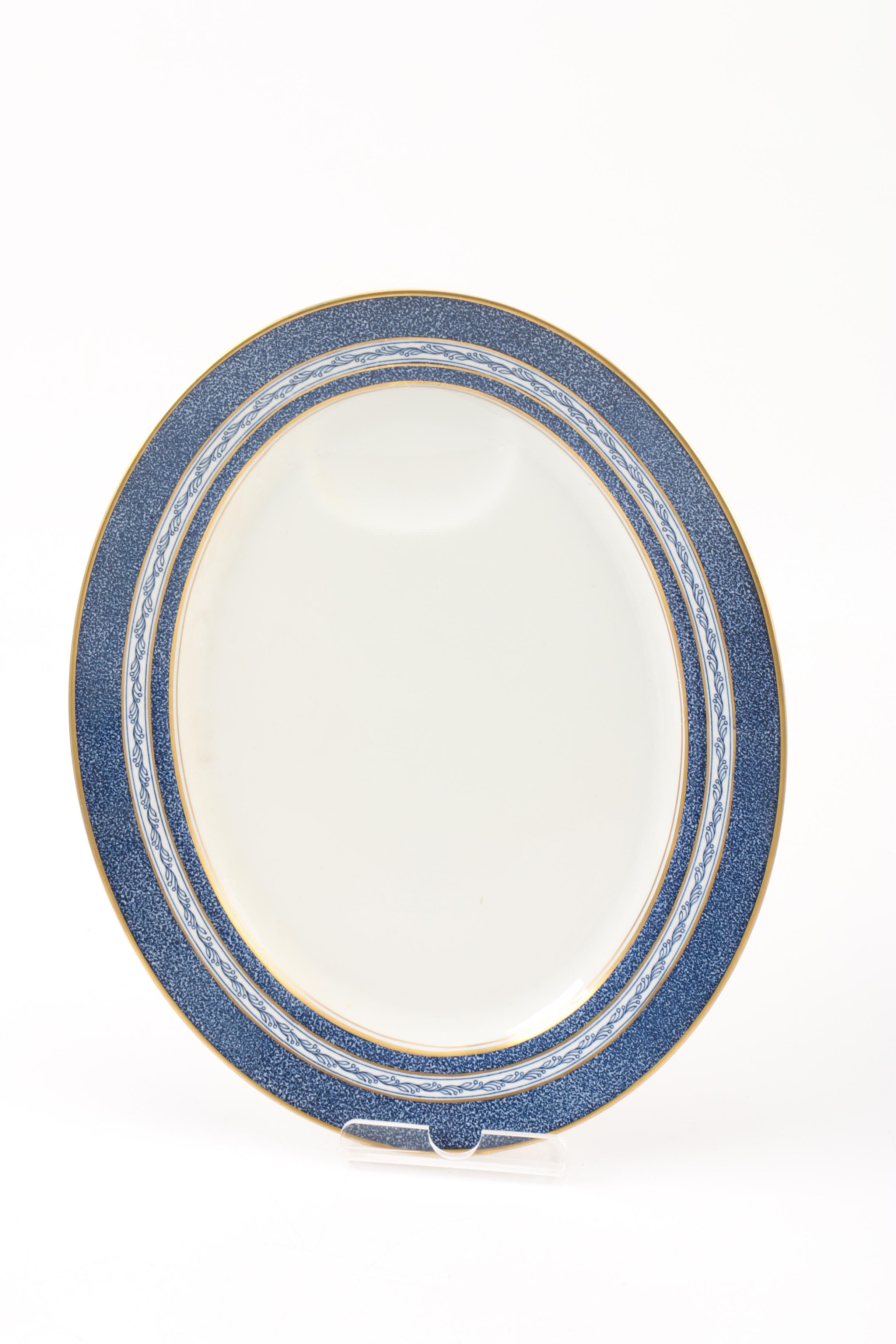 Vintage Theodore Haviland "Blue Mosaic" Porcelain Tableware