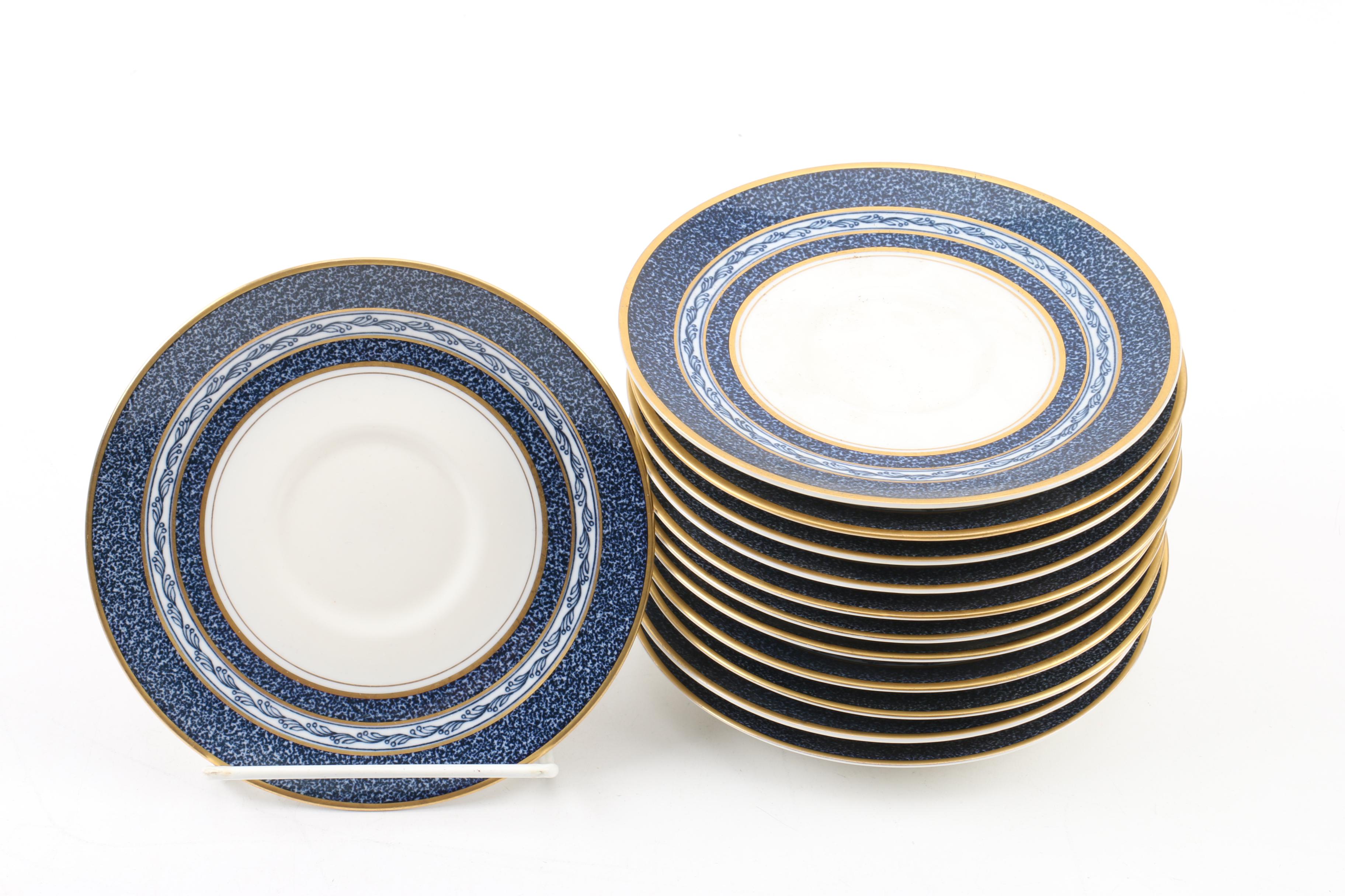 Vintage Theodore Haviland "Blue Mosaic" Porcelain Tableware