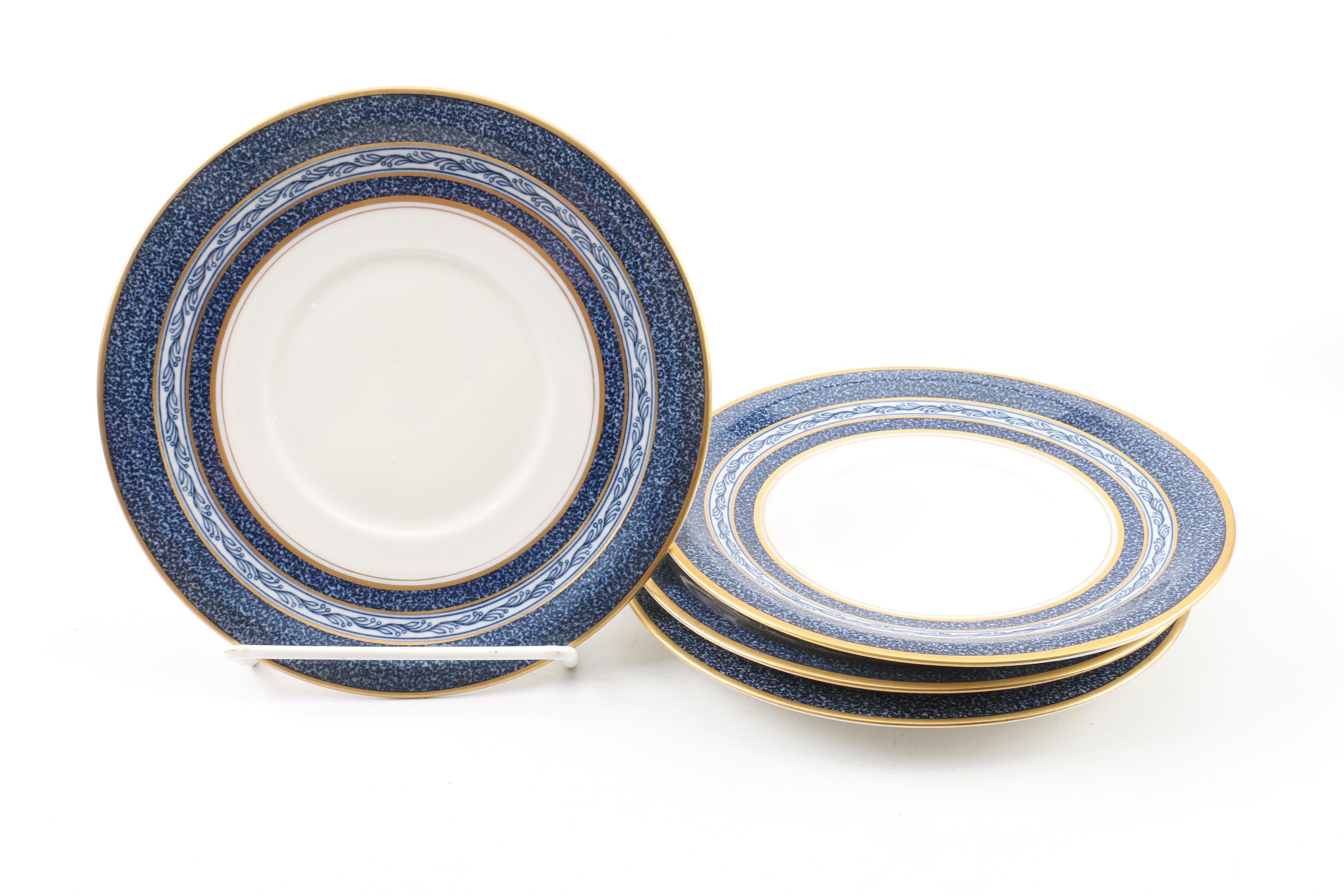 Vintage Theodore Haviland "Blue Mosaic" Porcelain Tableware