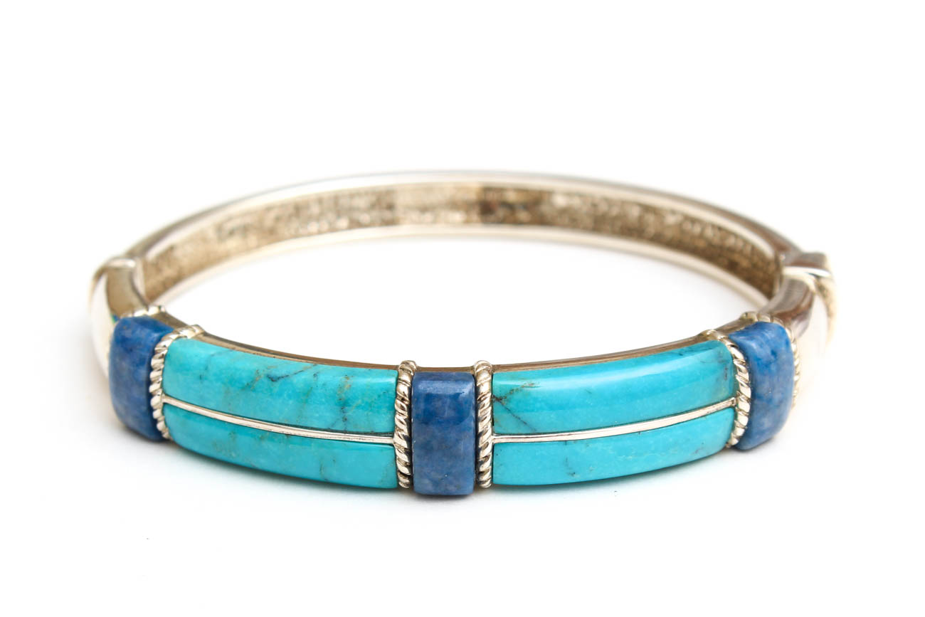 Sterling Silver Jewelry with Lapis and Turquoise