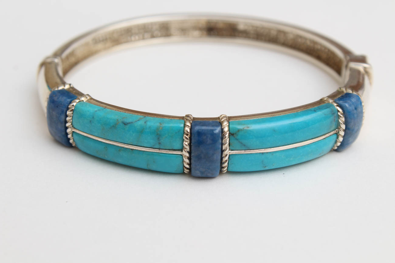 Sterling Silver Jewelry with Lapis and Turquoise