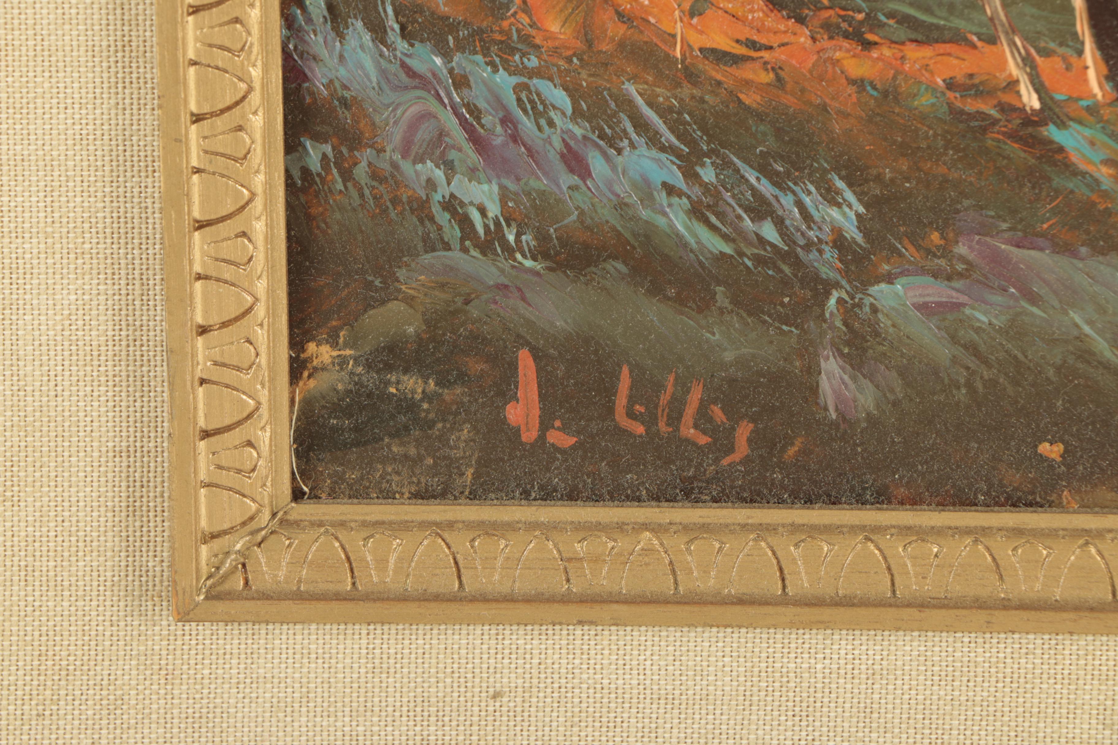 Pair of G. De Lillis Oil Paintings of Landscapes