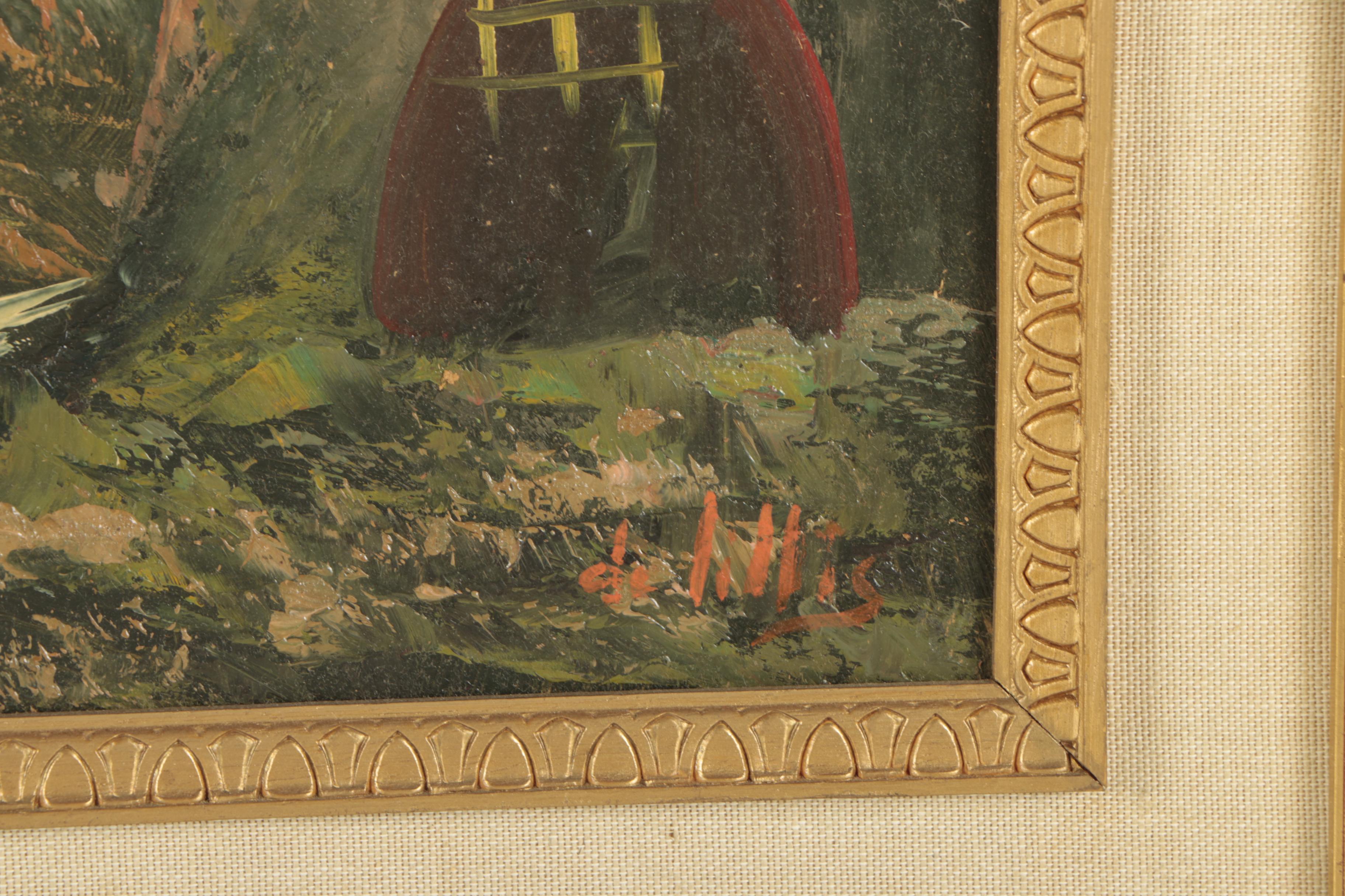 Pair of G. De Lillis Oil Paintings of Rural Landscapes