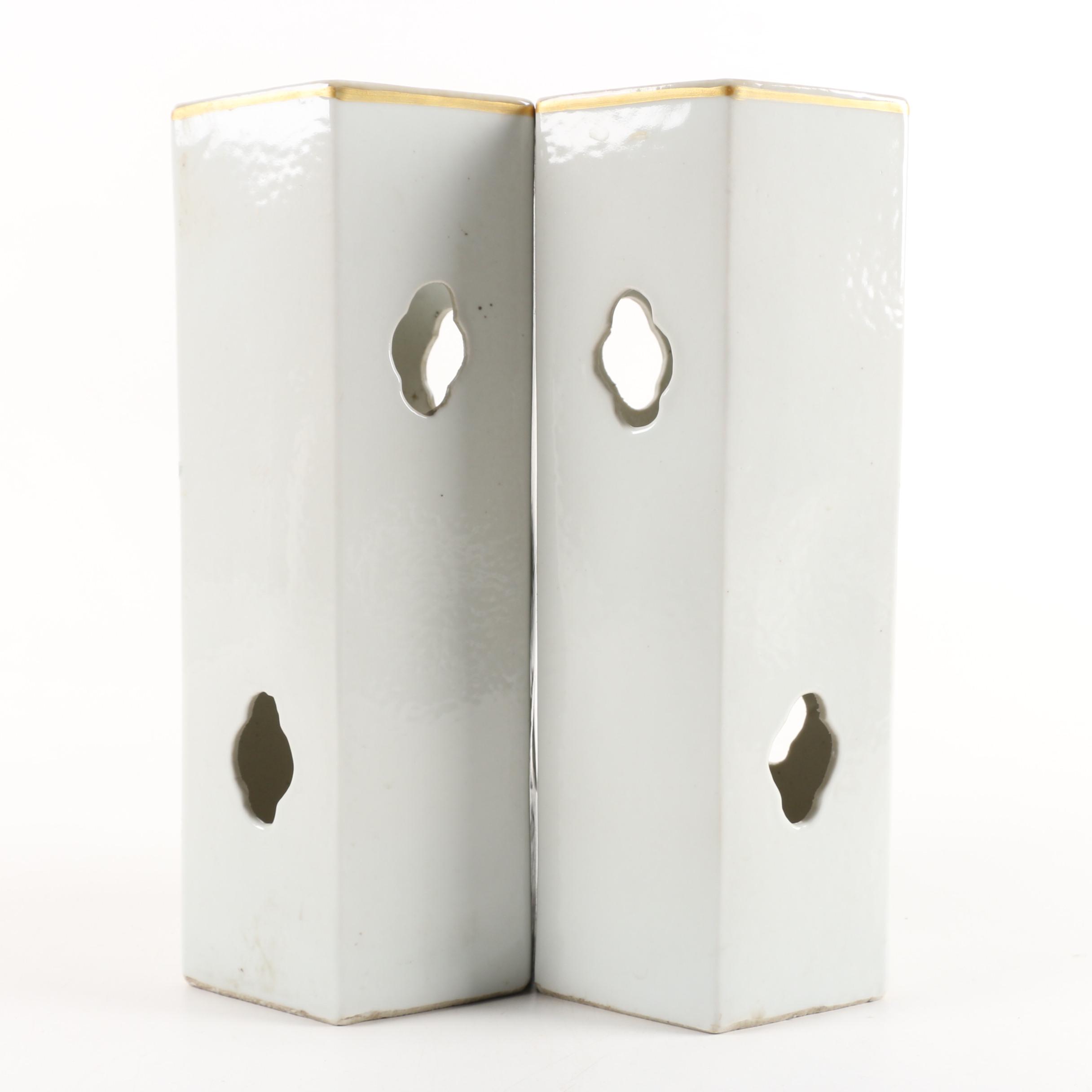 Chinese Pictorial Ceramic Lanterns