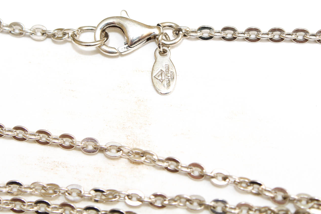 Sterling Silver and Tiger's Eye Necklaces and Dangle Earrings