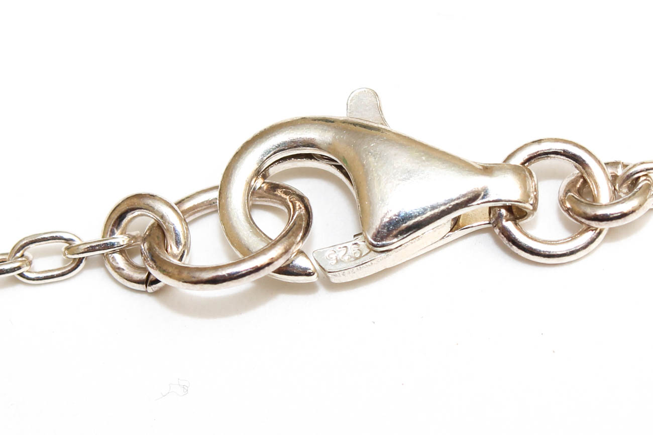 Sterling Silver and Tiger's Eye Necklaces and Dangle Earrings