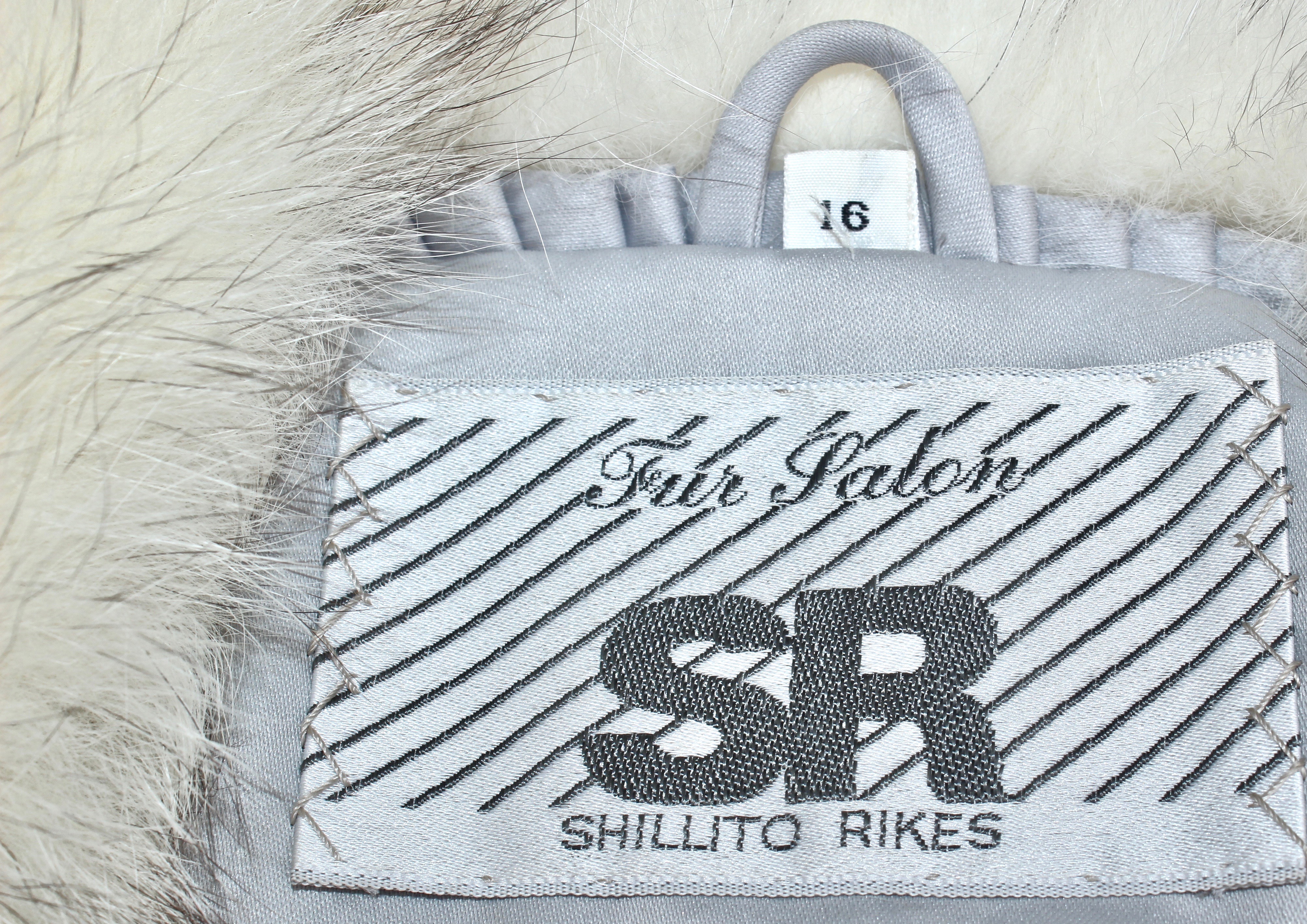 Women's Vintage Silver Fox Fur Jacket