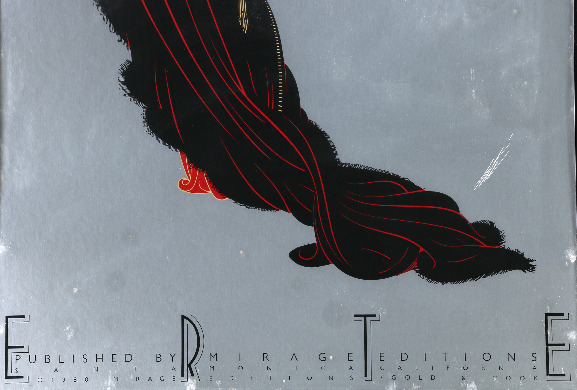 After Erté Lithograph on Paper "Soirée" by Mirage Editions 1980