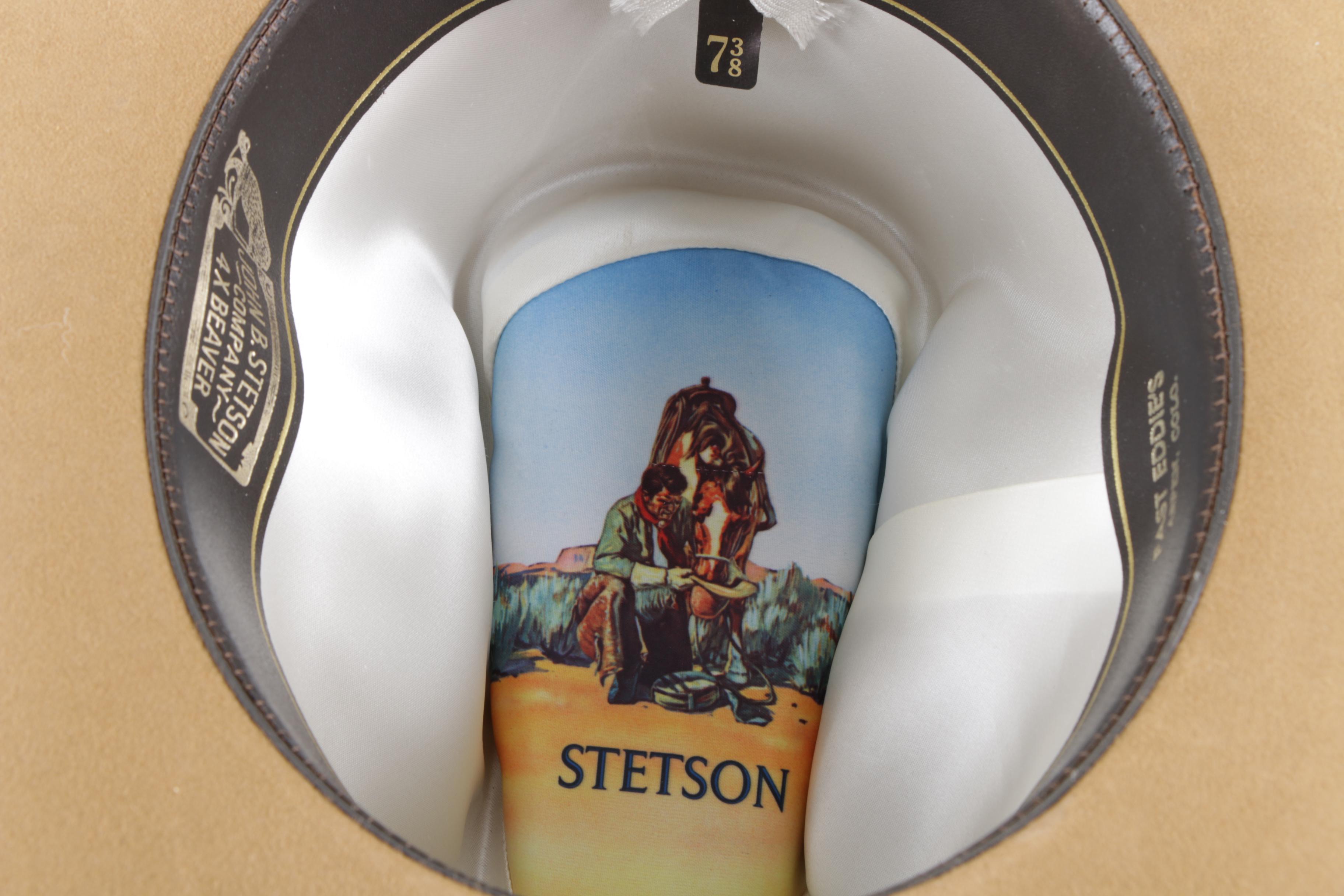 Men's Vintage Stetson 4X Beaver Felt Western Hats