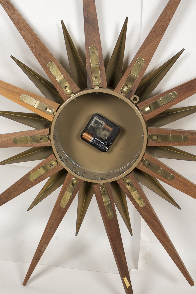 Mid Century Modern Elgin Starburst Wall Clock