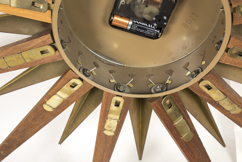 Mid Century Modern Elgin Starburst Wall Clock