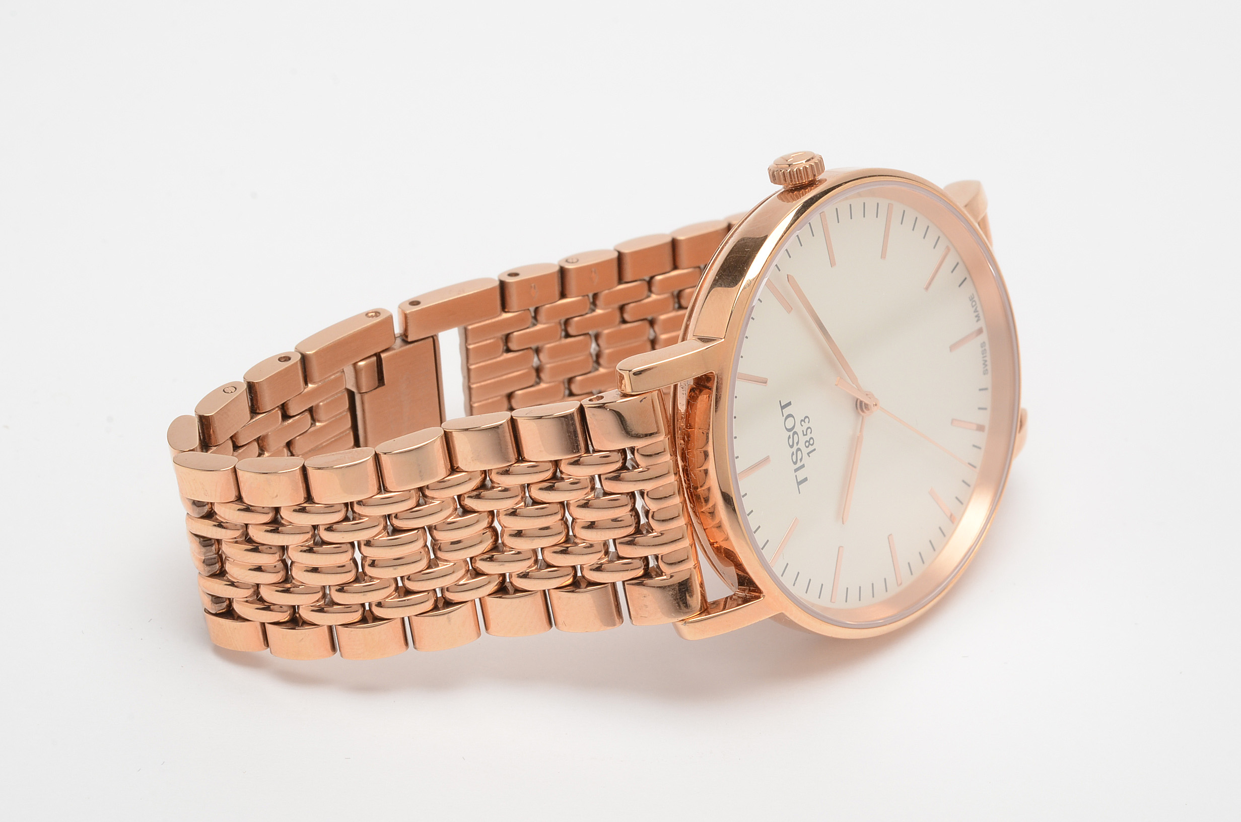Tissot 1853 "Everytime" Rose Gold Tone Watch