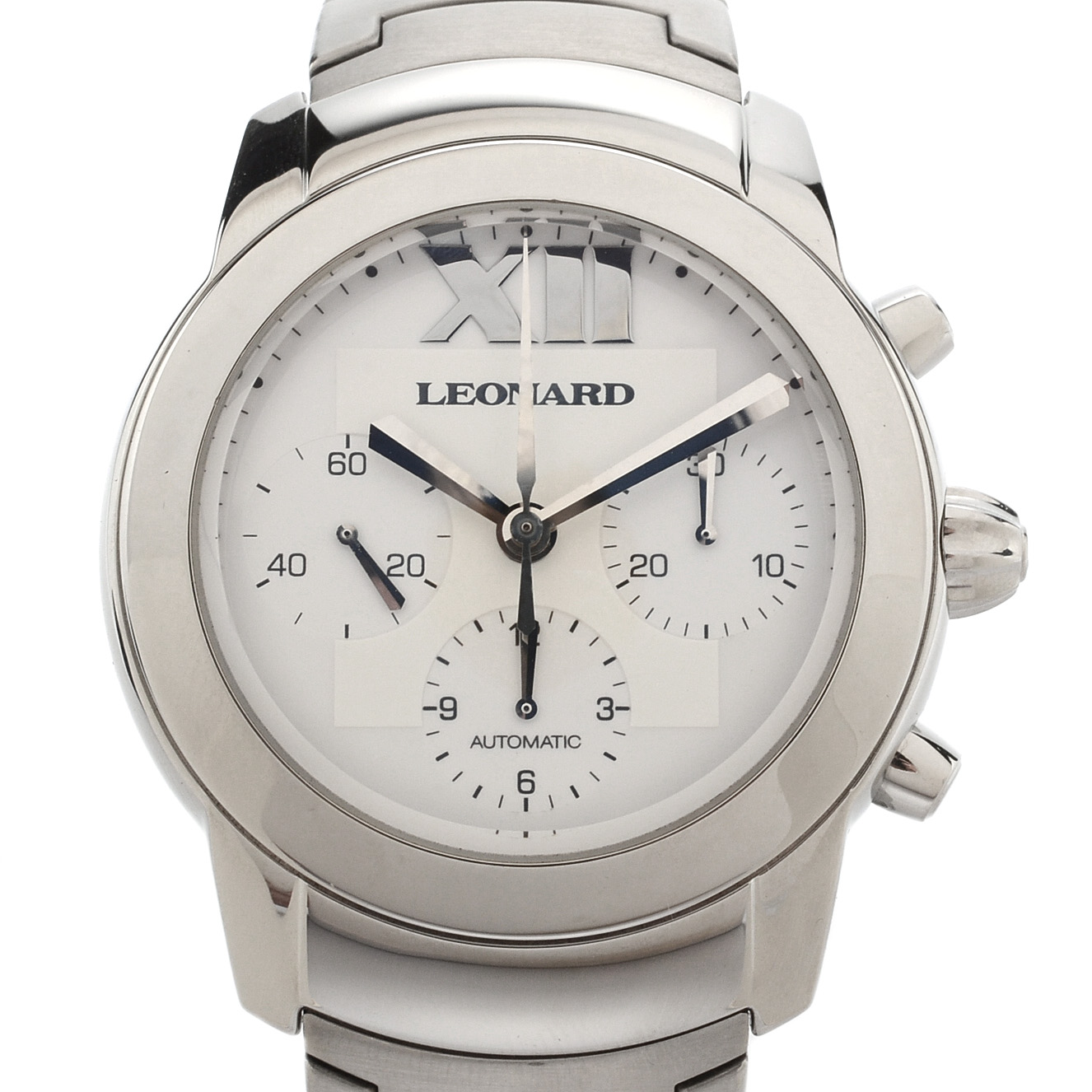 Leonard Automatic Chronograph Watch With Exhibition Back