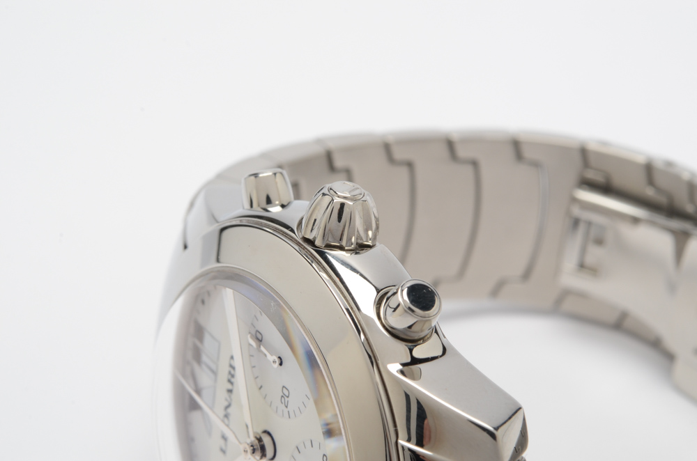 Leonard Automatic Chronograph Watch With Exhibition Back