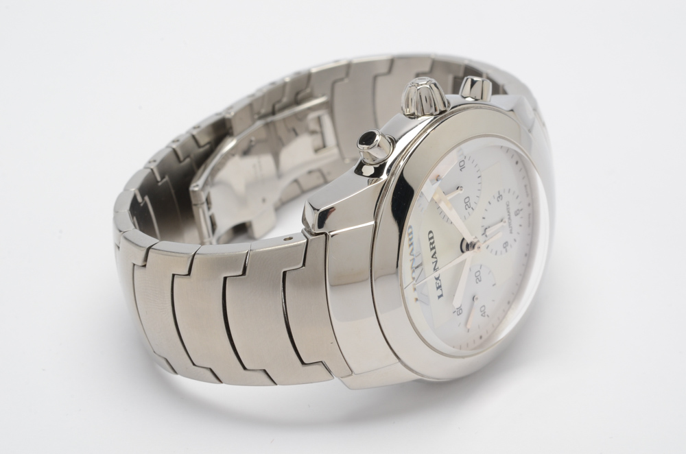 Leonard Automatic Chronograph Watch With Exhibition Back