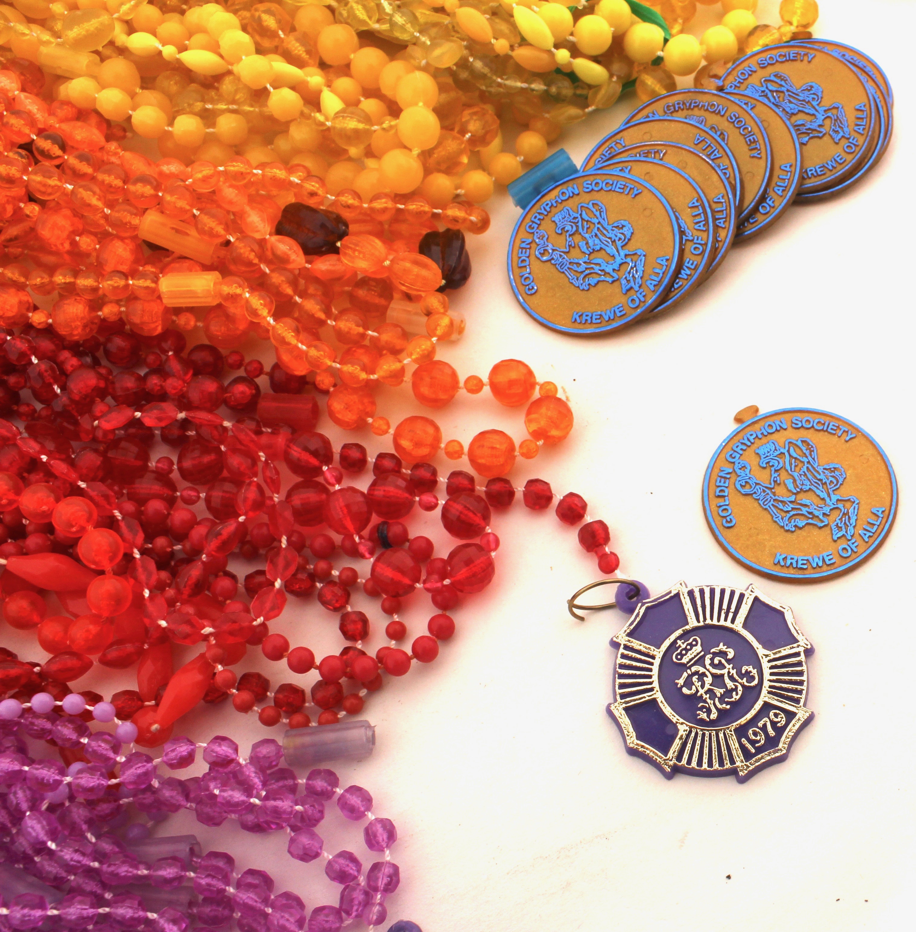 Collection of Vintage Mardi Gras Beads