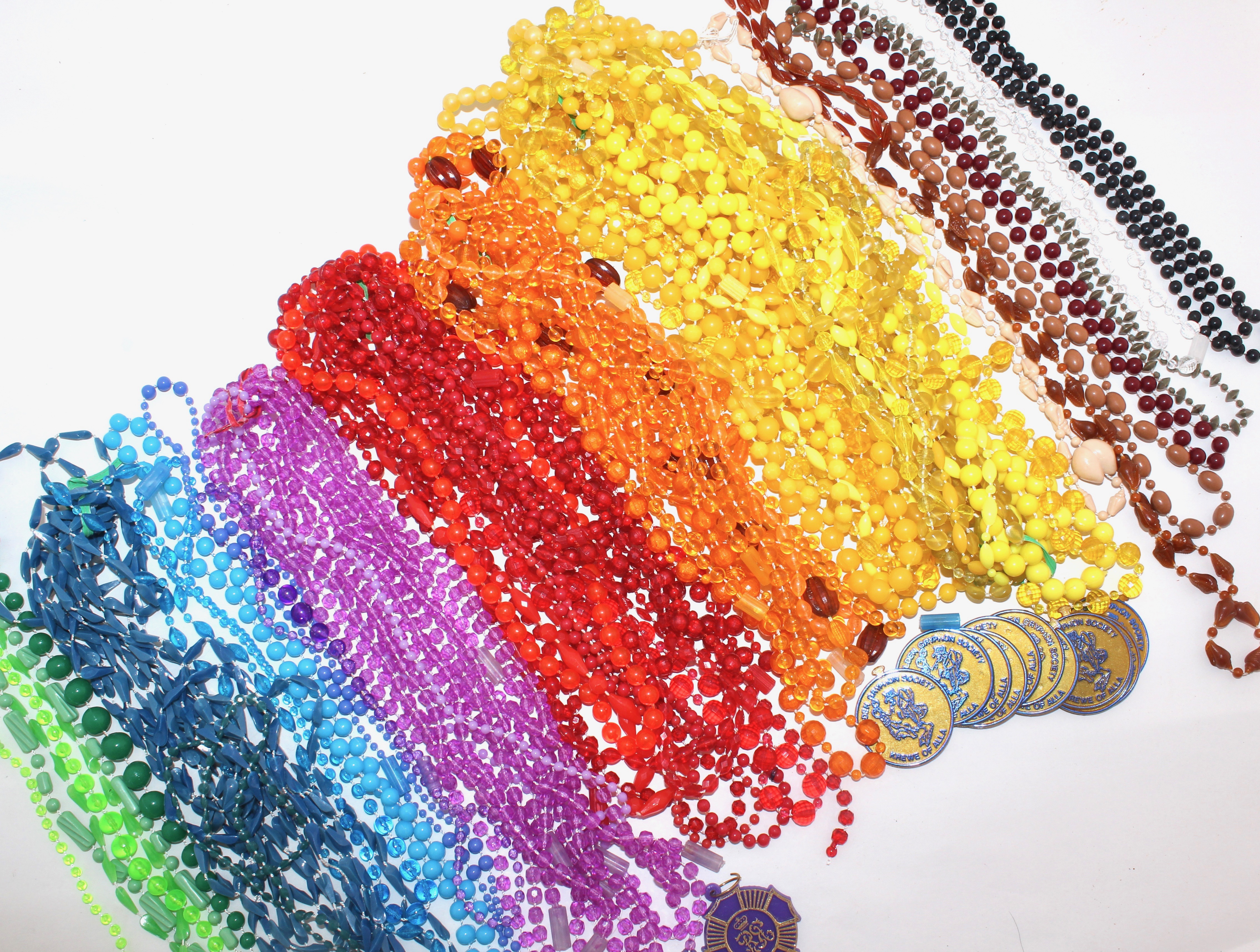 Collection of Vintage Mardi Gras Beads