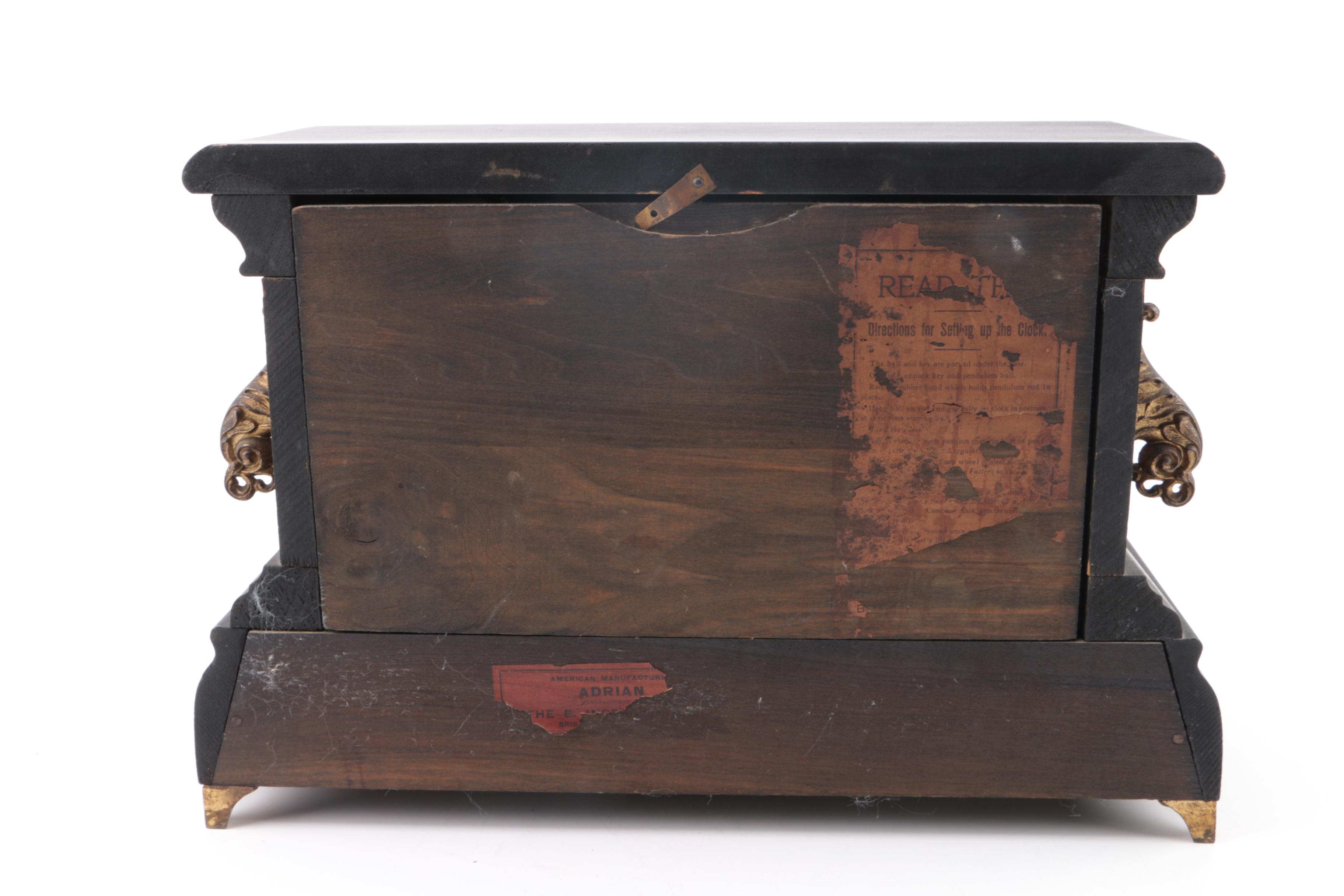 Antique E. Ingraham Clock Co. "Adrian" Adamantine Style Clock