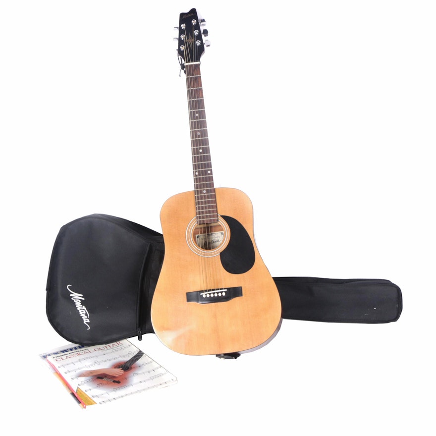 Montana MT570GK Dreadnought Acoustic Guitar with Gig Bag