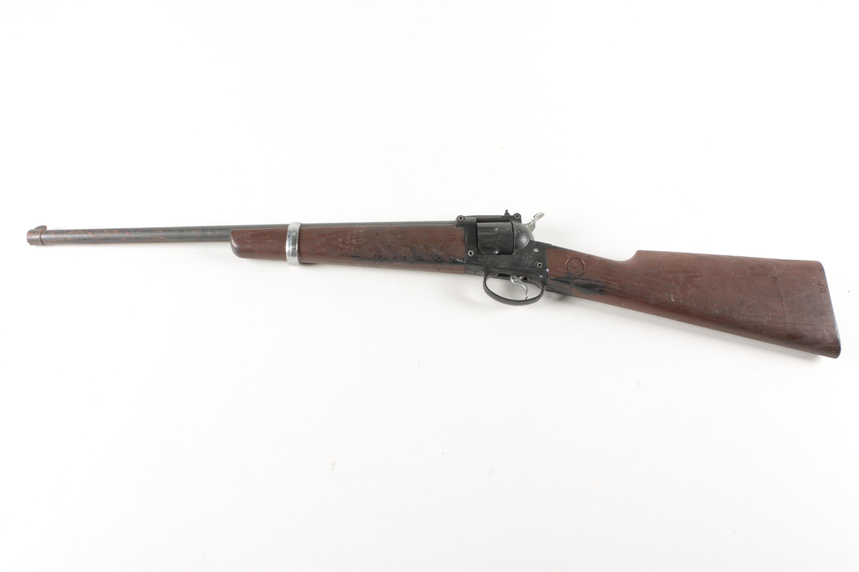 Mattel Colt Six Shooter Rifle and Winchester Saddle Cap Guns and Leather Belt