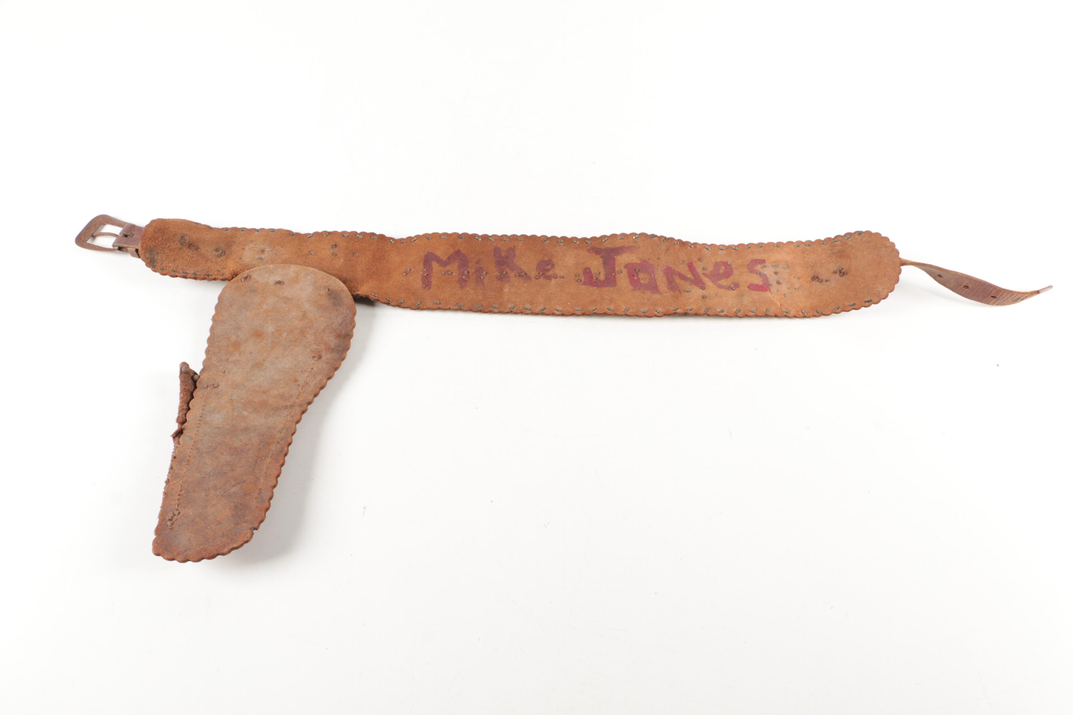 Mattel Colt Six Shooter Rifle and Winchester Saddle Cap Guns and Leather Belt