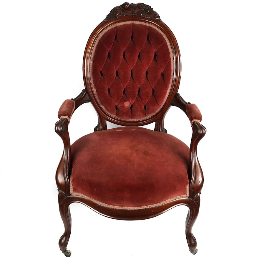 Antique Victorian Parlor Chair