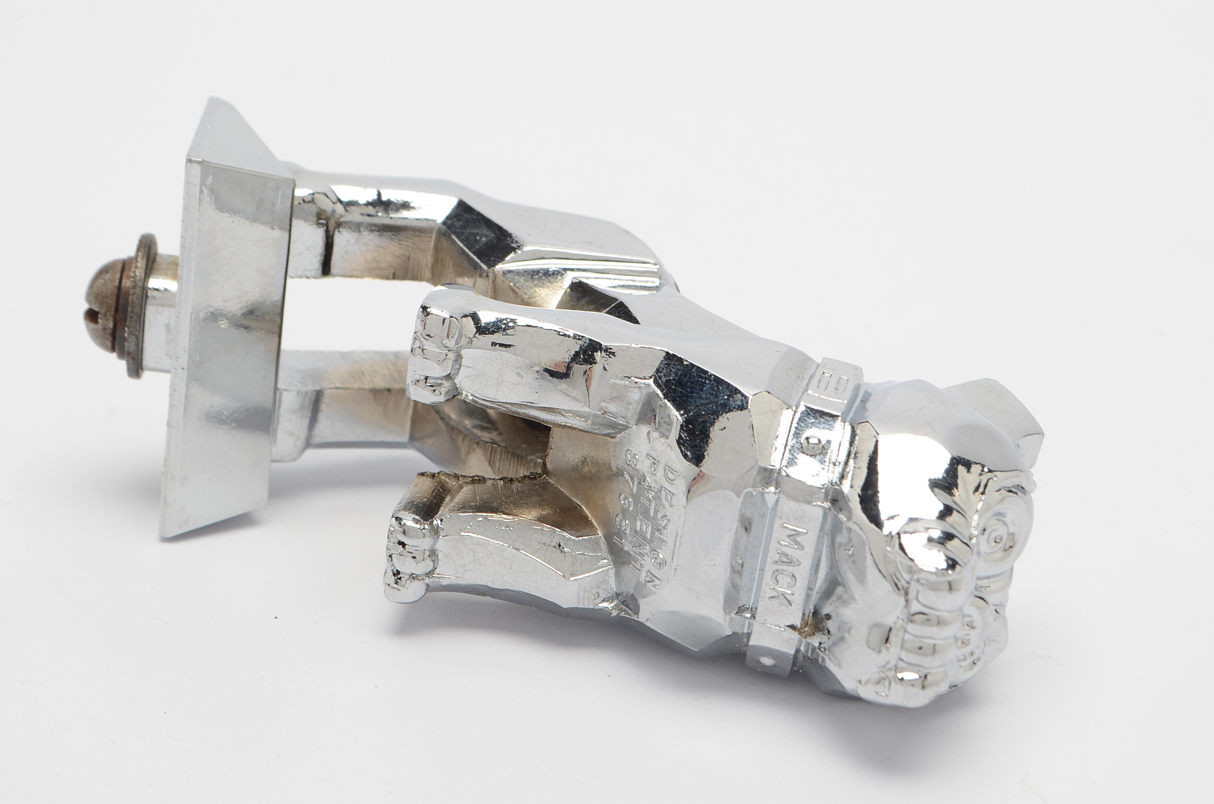 Vintage Mack Truck Chrome Bulldog Hood Ornament