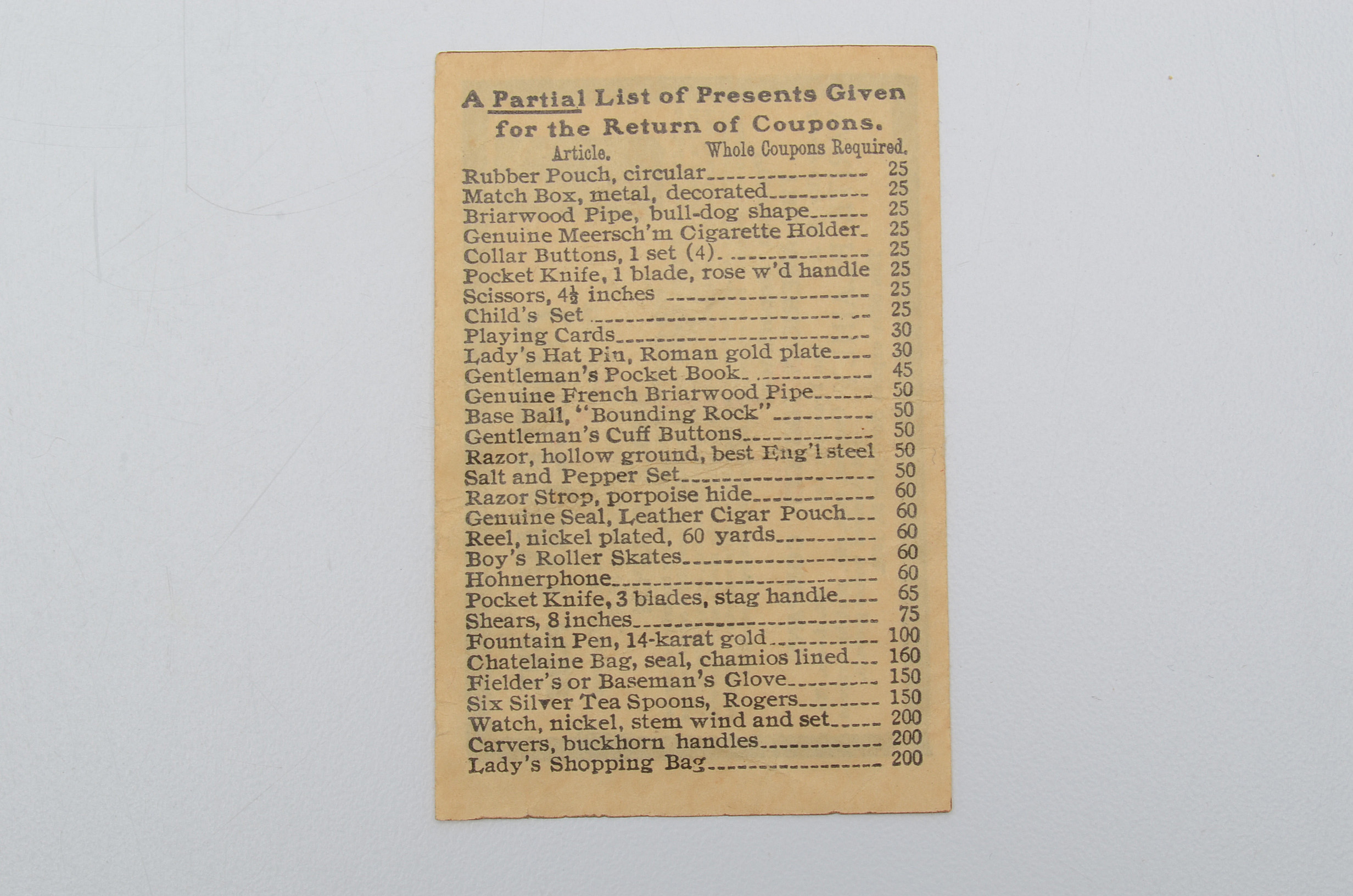 Pair of 1906 Myrtle Navy Cut Plug Tobacco Coupons