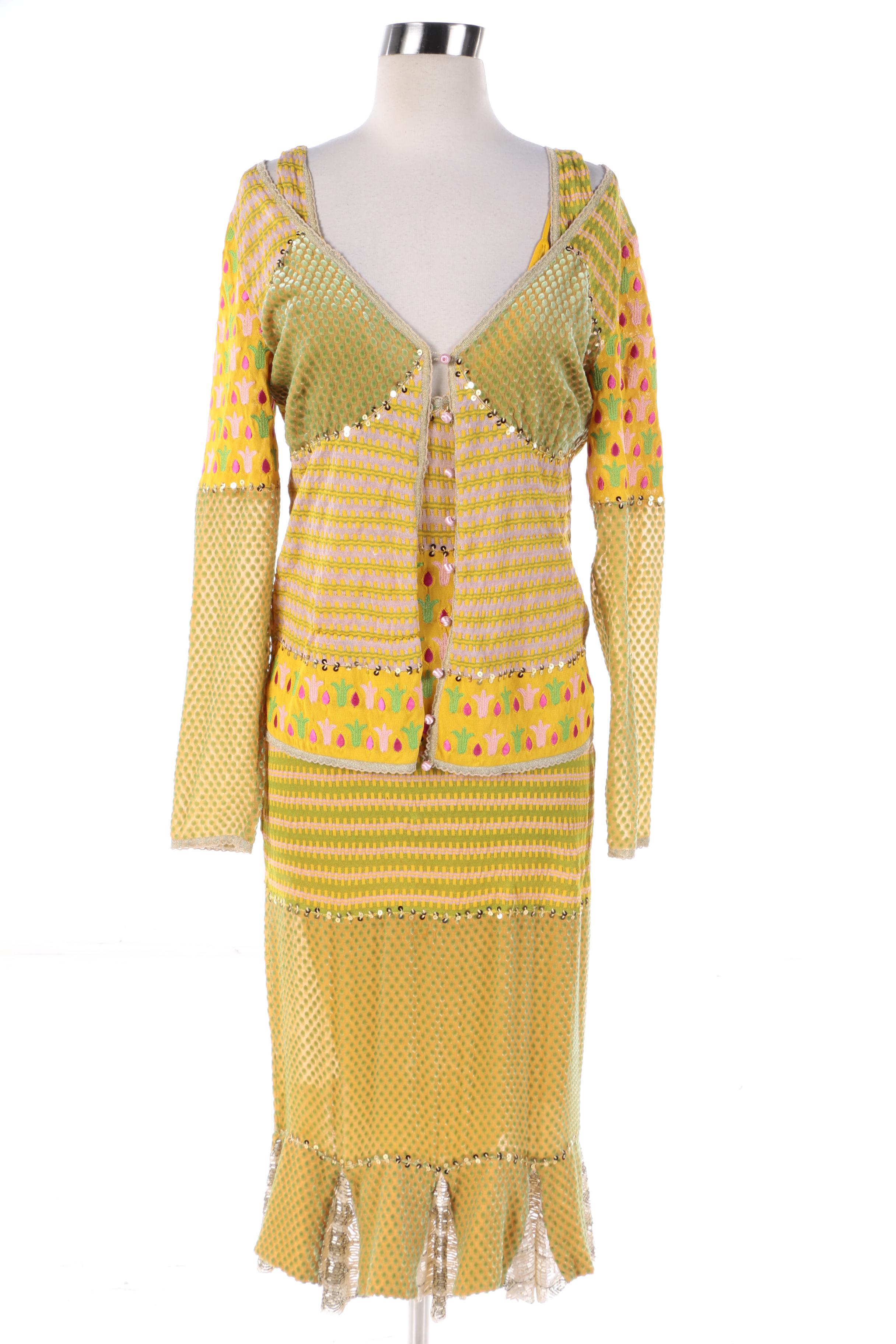 Christian Dior Boutique 21st Century Jaipur Gypsy Beaded and Sequined Ensemble