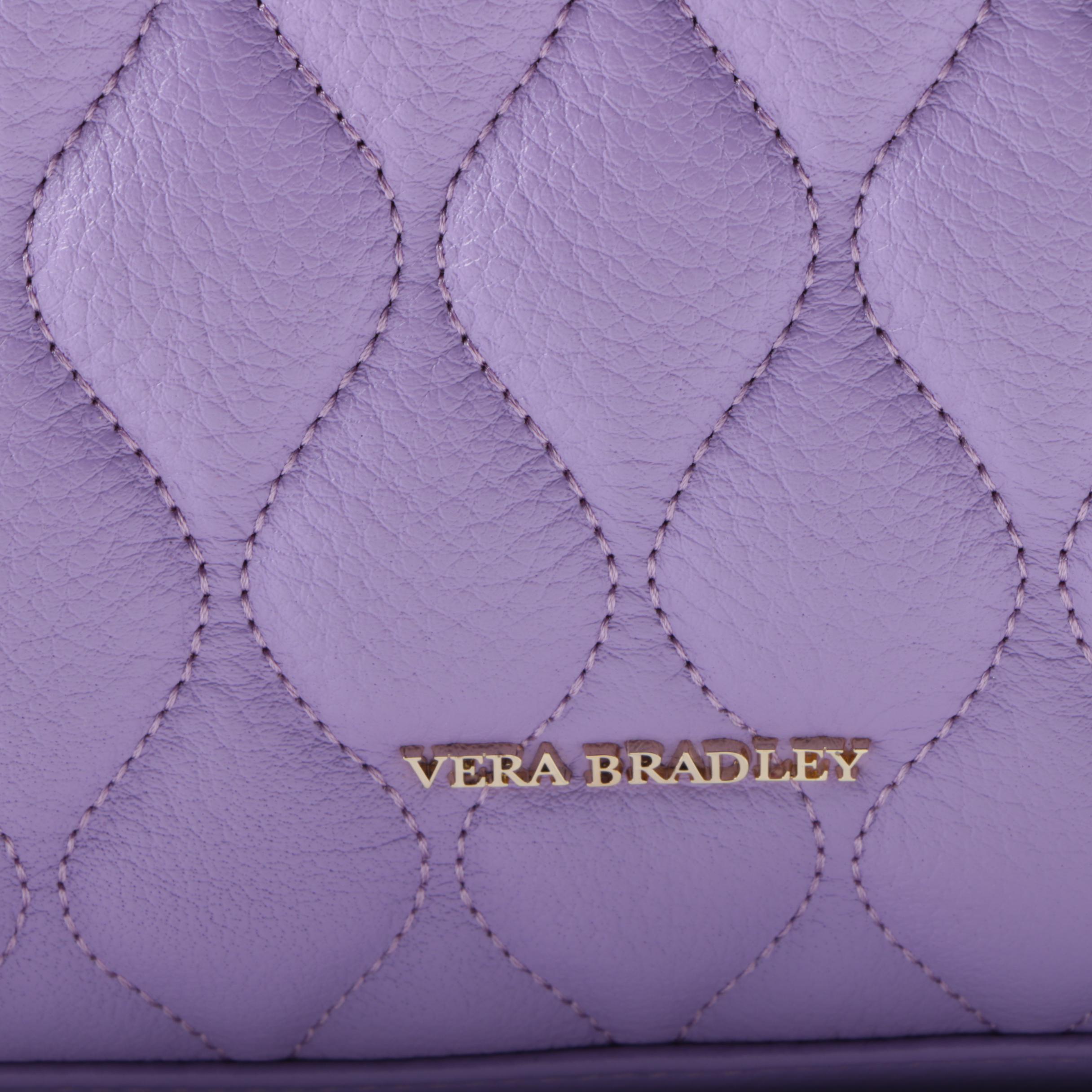 Vera Bradley Leah Lavender Leather Tote and Coach Patchwork Demi Handbag