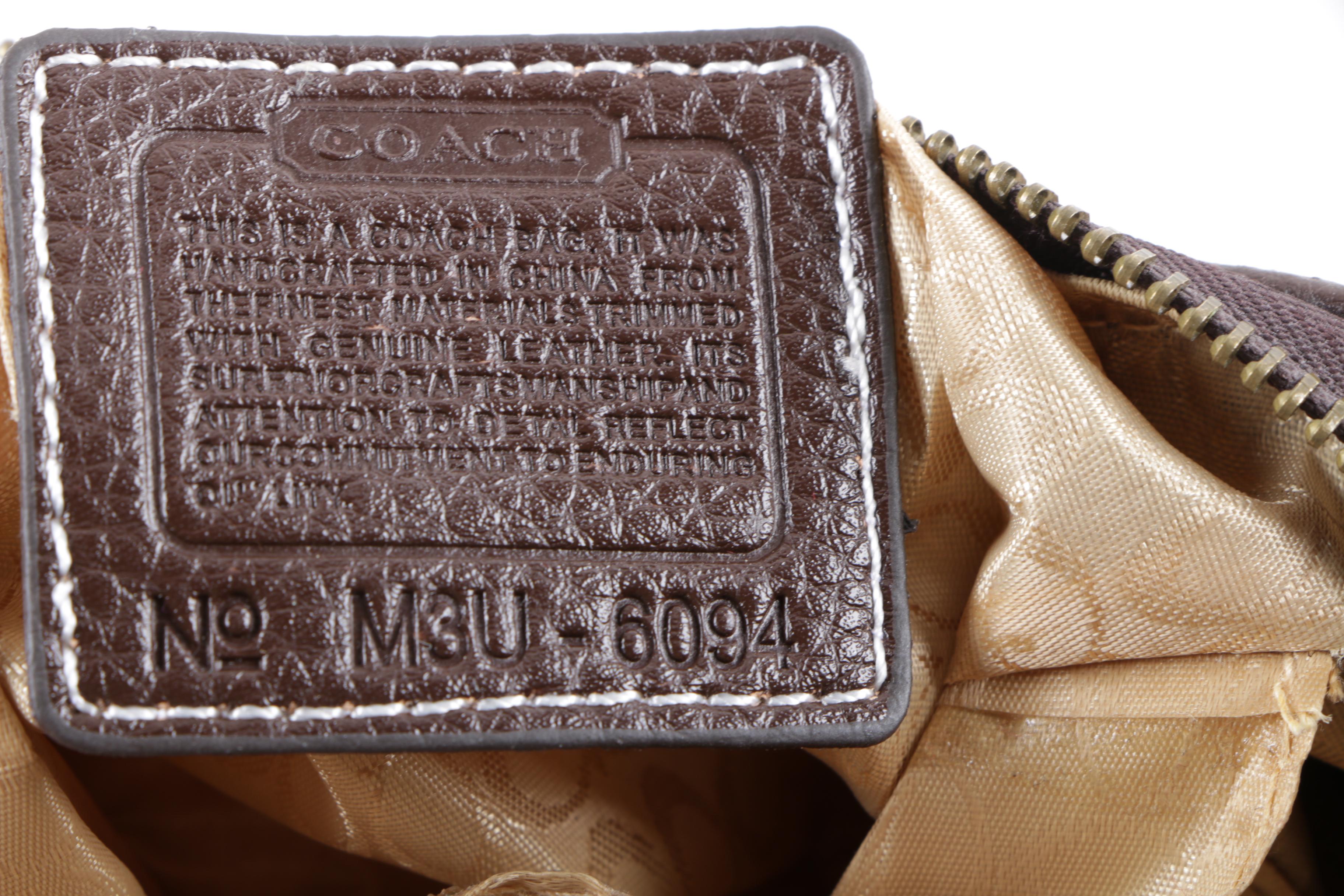 Vera Bradley Leah Lavender Leather Tote and Coach Patchwork Demi Handbag