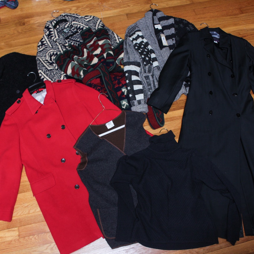 Women's Sweaters and Outerwear Including Ralph Lauren