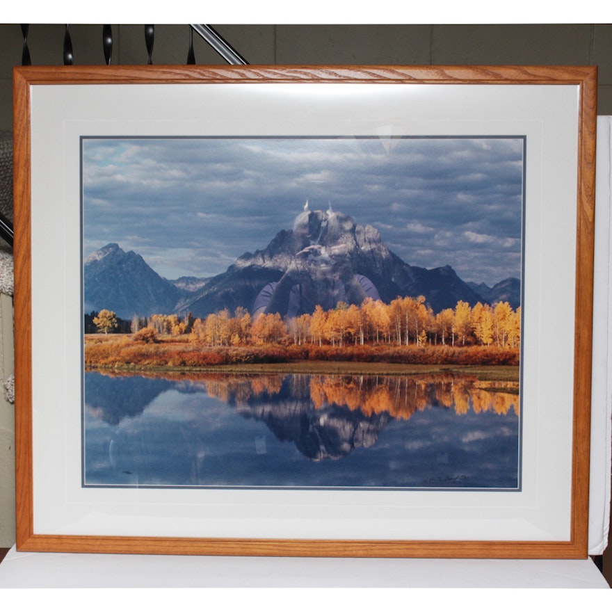 Thomas D. Mangelsen Limited Edition Photographic Print "Mt. Moran & Oxbow Bend"