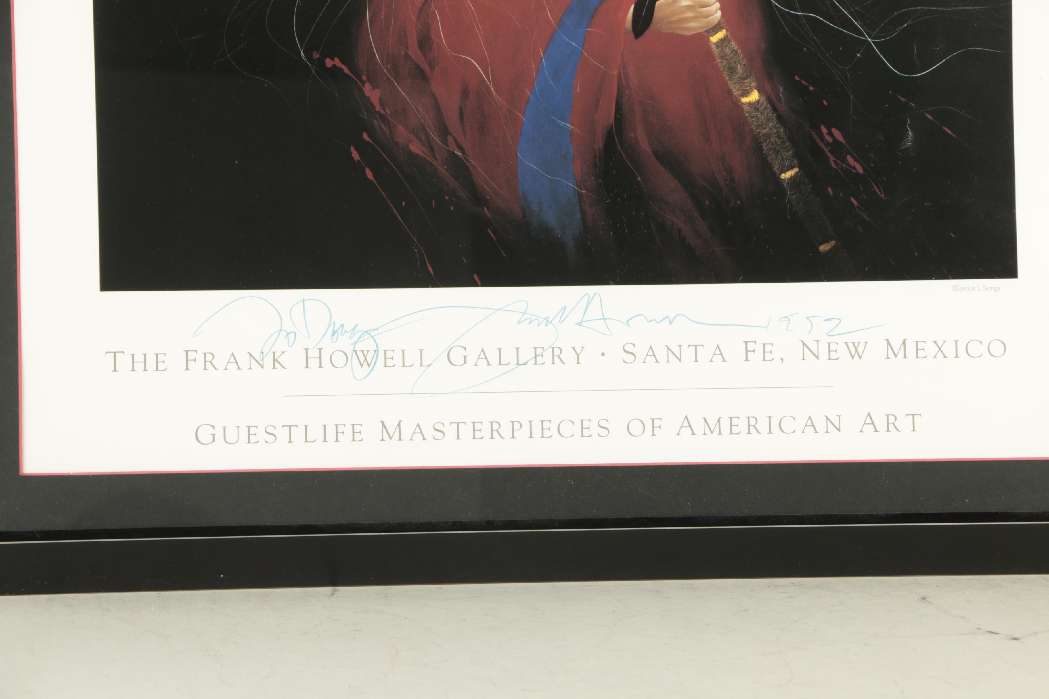 Frank Howell Gallery Offset Lithograph Poster