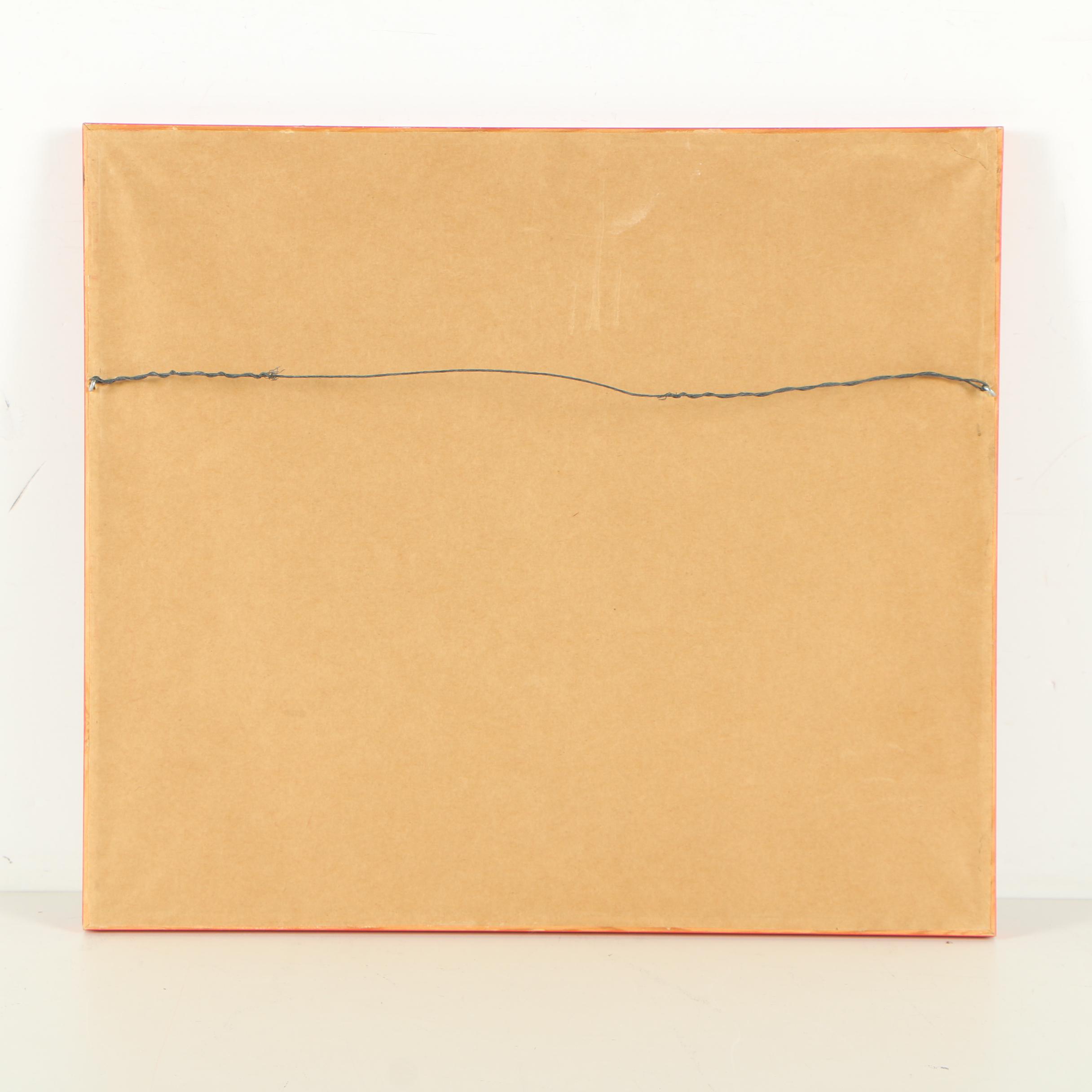 Biron Valier 1975 Serigraph "Caboose"