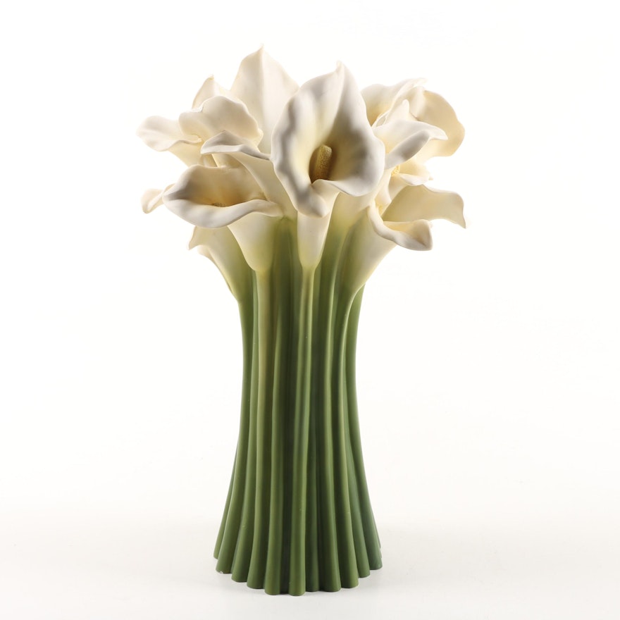Porcelain "Calla Lily" Vase by Ibis & Orchid Design Inc.