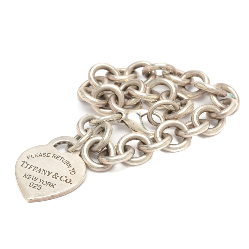 Tiffany & Co. Sterling Silver Heart Bracelet