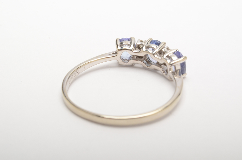 Effy 14K White Gold Tanzanite and Diamond Ring