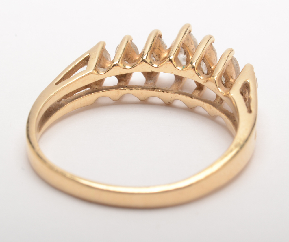 14K Yellow Gold Diamond Ring