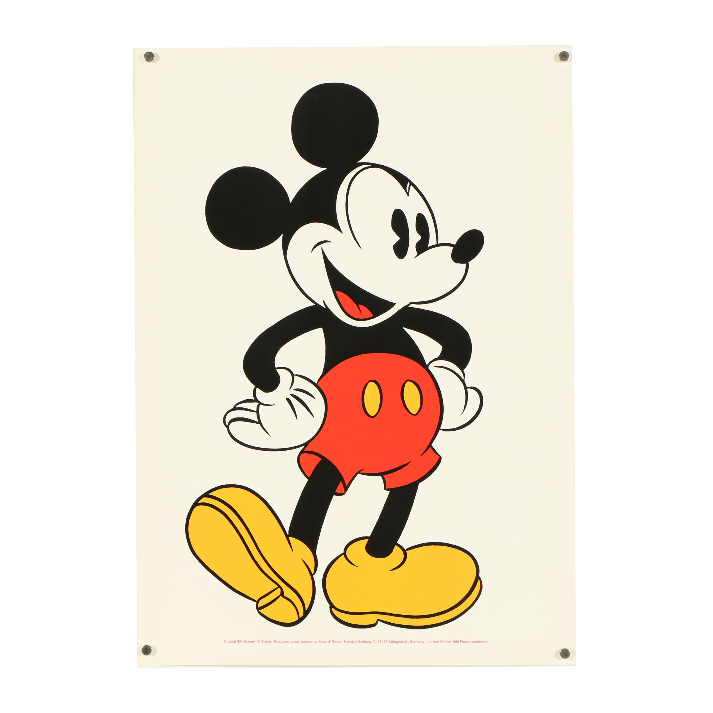 Sowa and Reiser Serigraph of Mickey Mouse