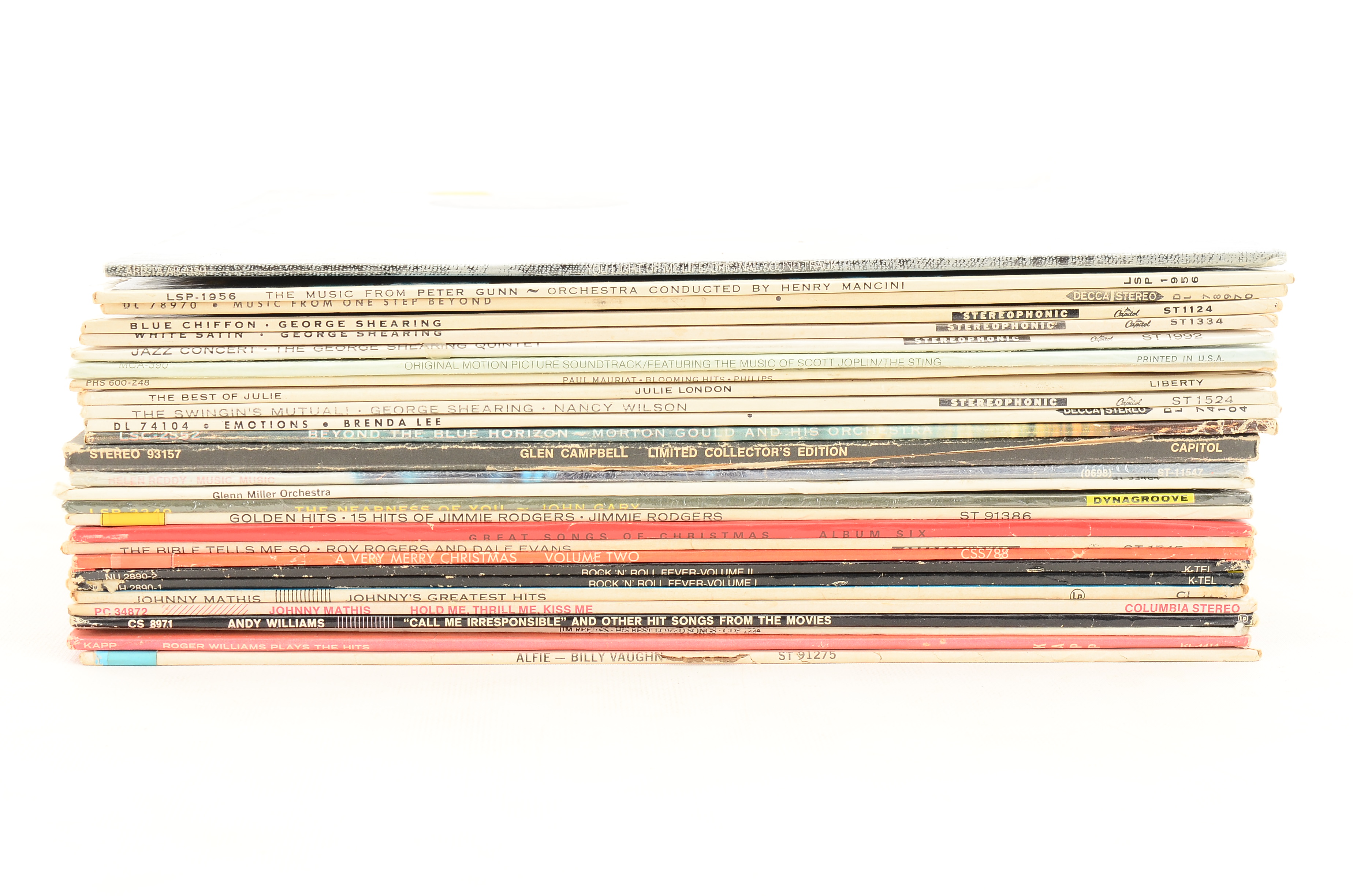 Thirty-Three Vintage Big Band, Orchestral, Christmas and Pop Records