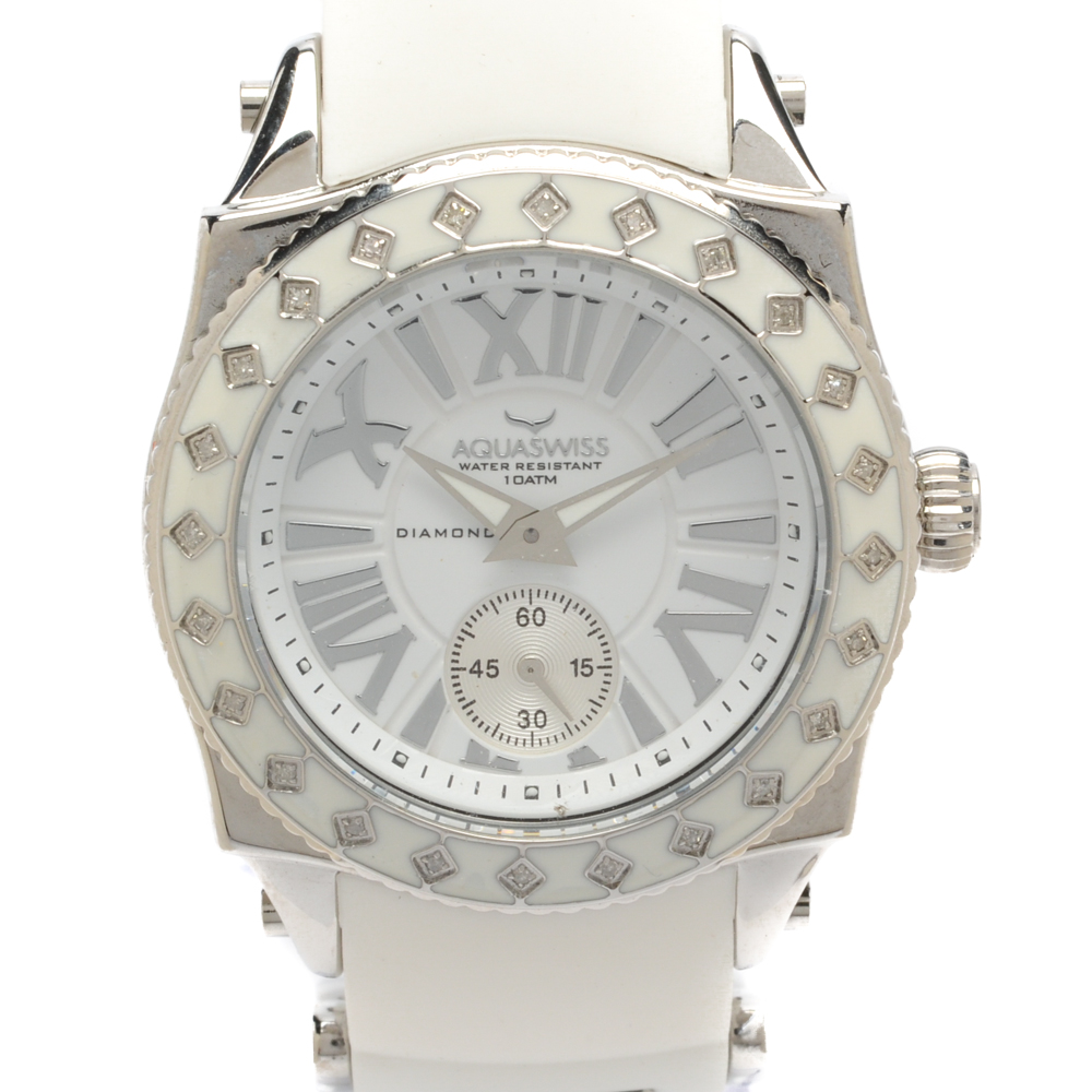 Aquaswiss "Swissport L24" Watch with Diamond-Accented Bezel