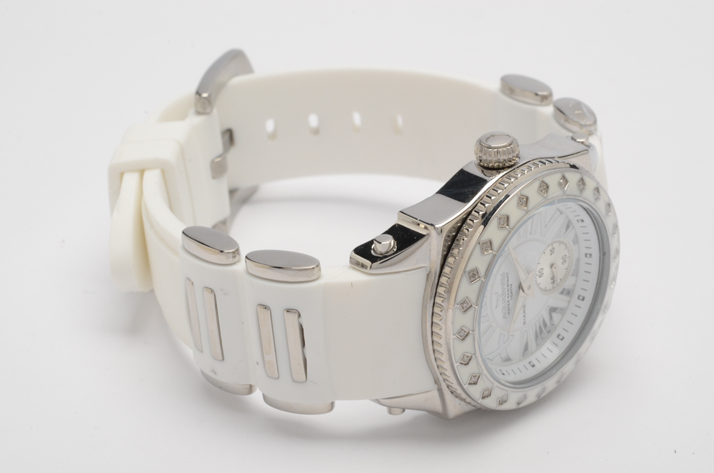 Aquaswiss "Swissport L24" Watch with Diamond-Accented Bezel