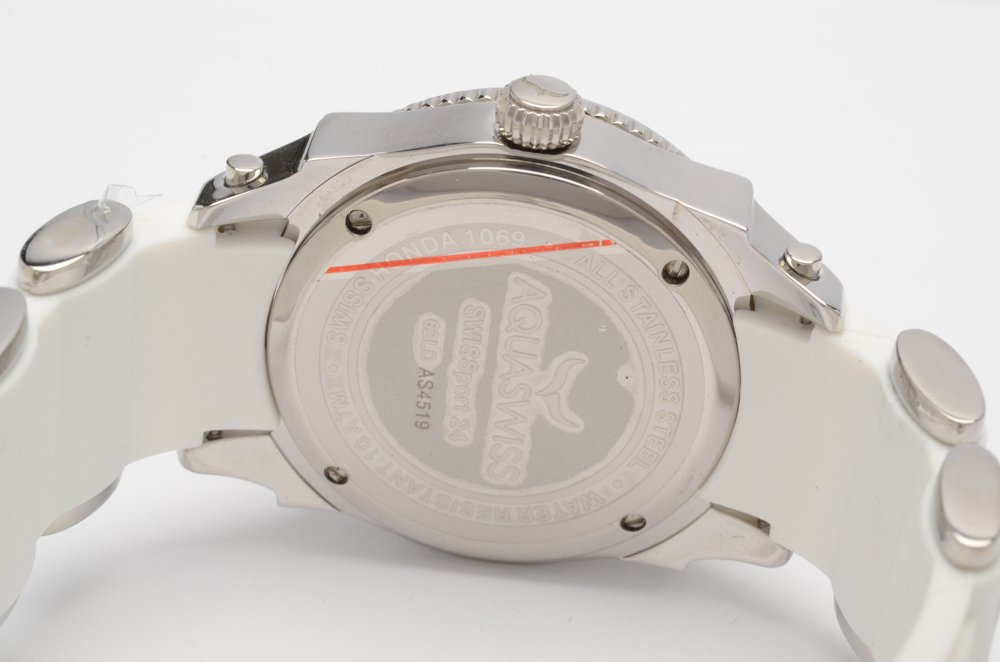 Aquaswiss "Swissport L24" Watch with Diamond-Accented Bezel