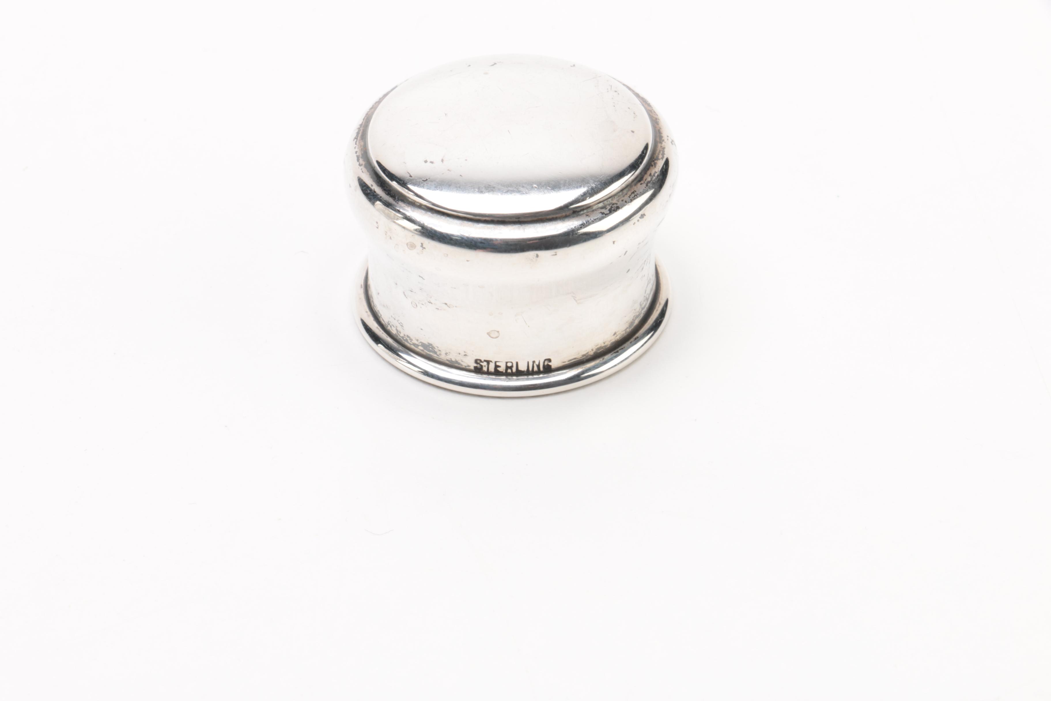 Vintage Hawkes Crystal and Sterling Silver Cocktail Shaker