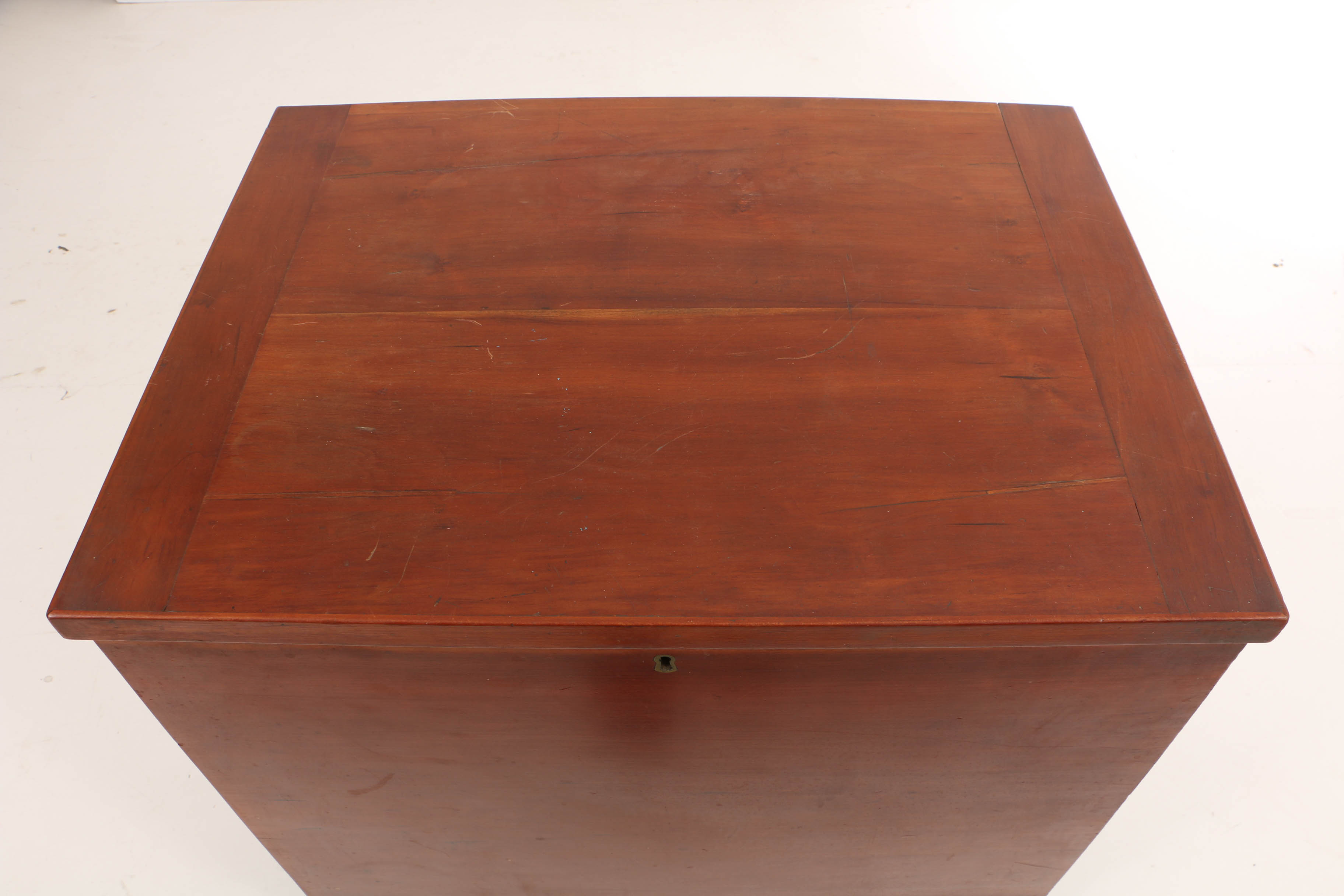 Antique Late Federal Cherry Southern Sugar Chest, Probably Tennessee or Kentucky