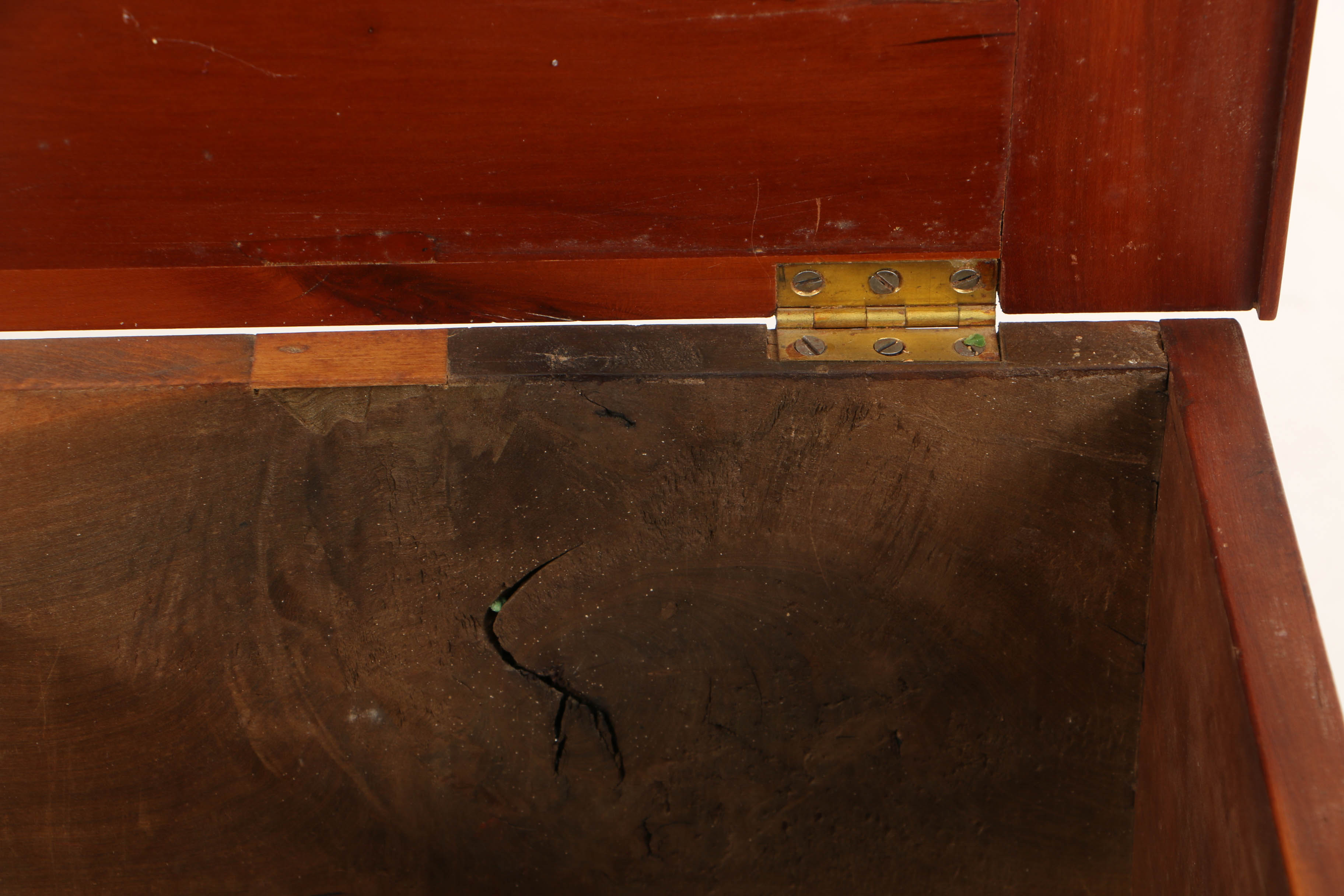 Antique Late Federal Cherry Southern Sugar Chest, Probably Tennessee or Kentucky