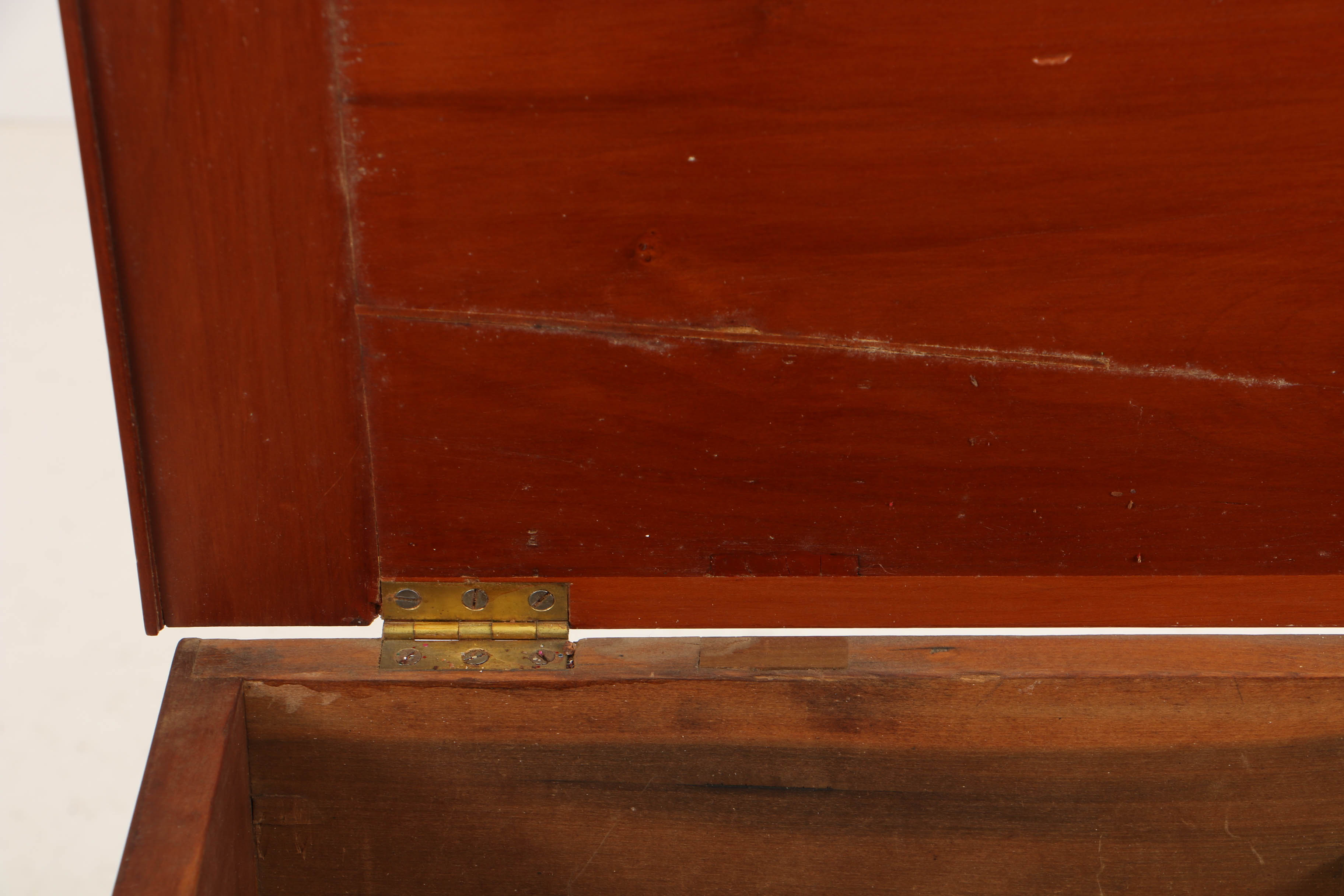 Antique Late Federal Cherry Southern Sugar Chest, Probably Tennessee or Kentucky