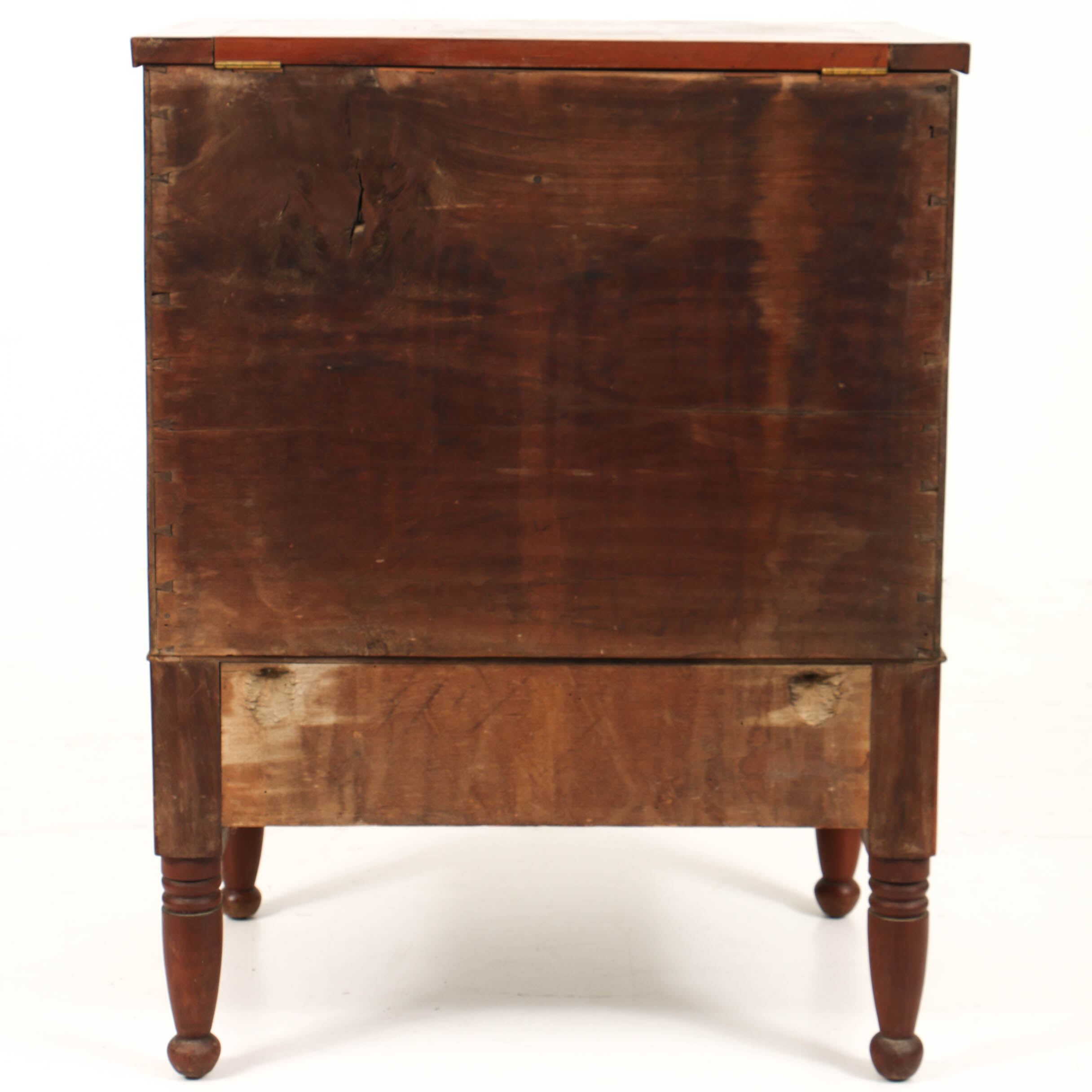 Antique Late Federal Cherry Southern Sugar Chest, Probably Tennessee or Kentucky